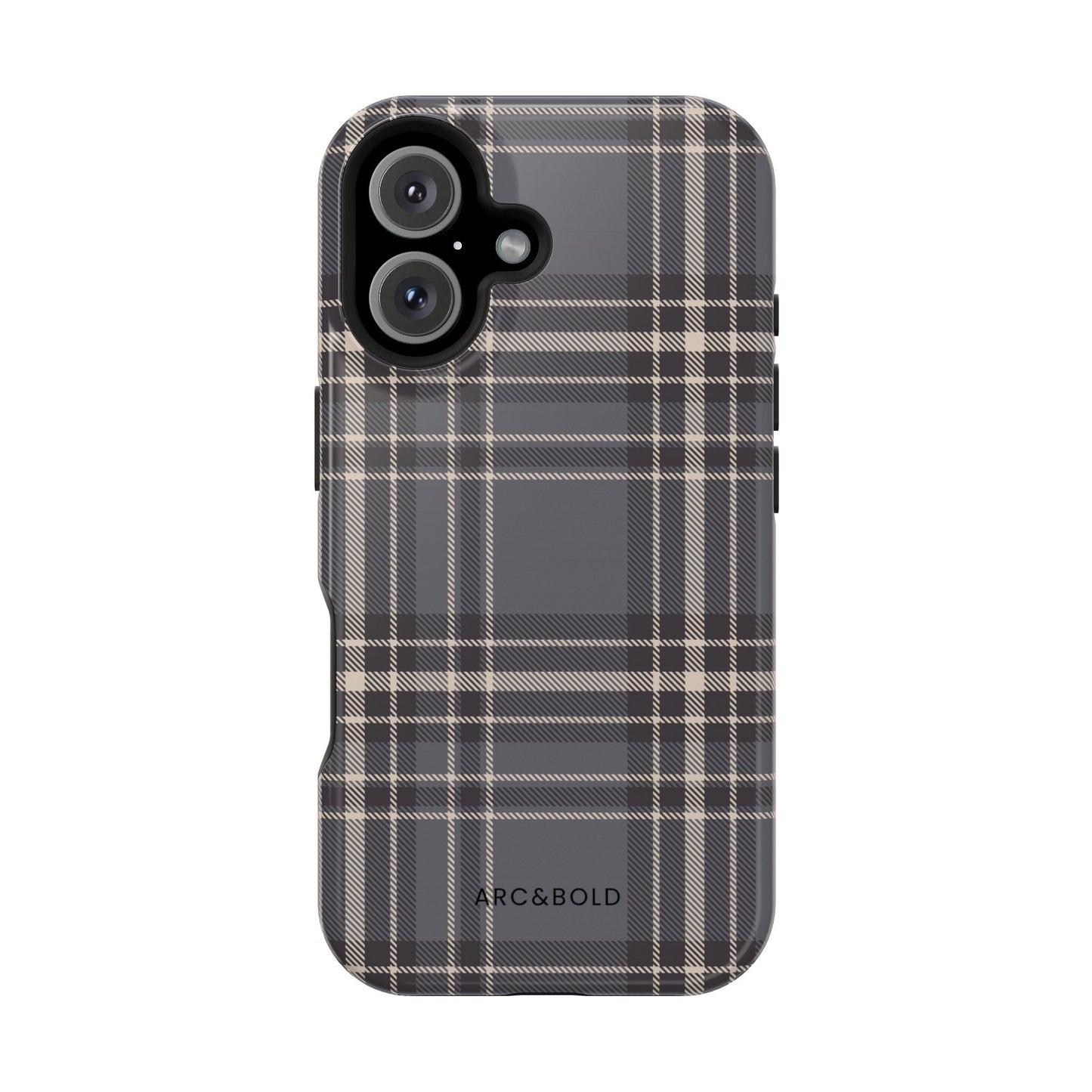 Monochrome Tartan - Magnetic Tough Case - Arc & Bold