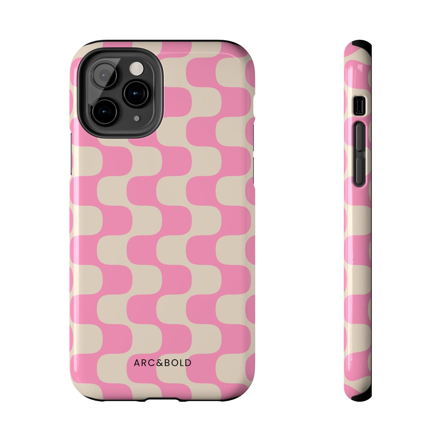 Pink Waves - Tough Phone Case - Arc & Bold