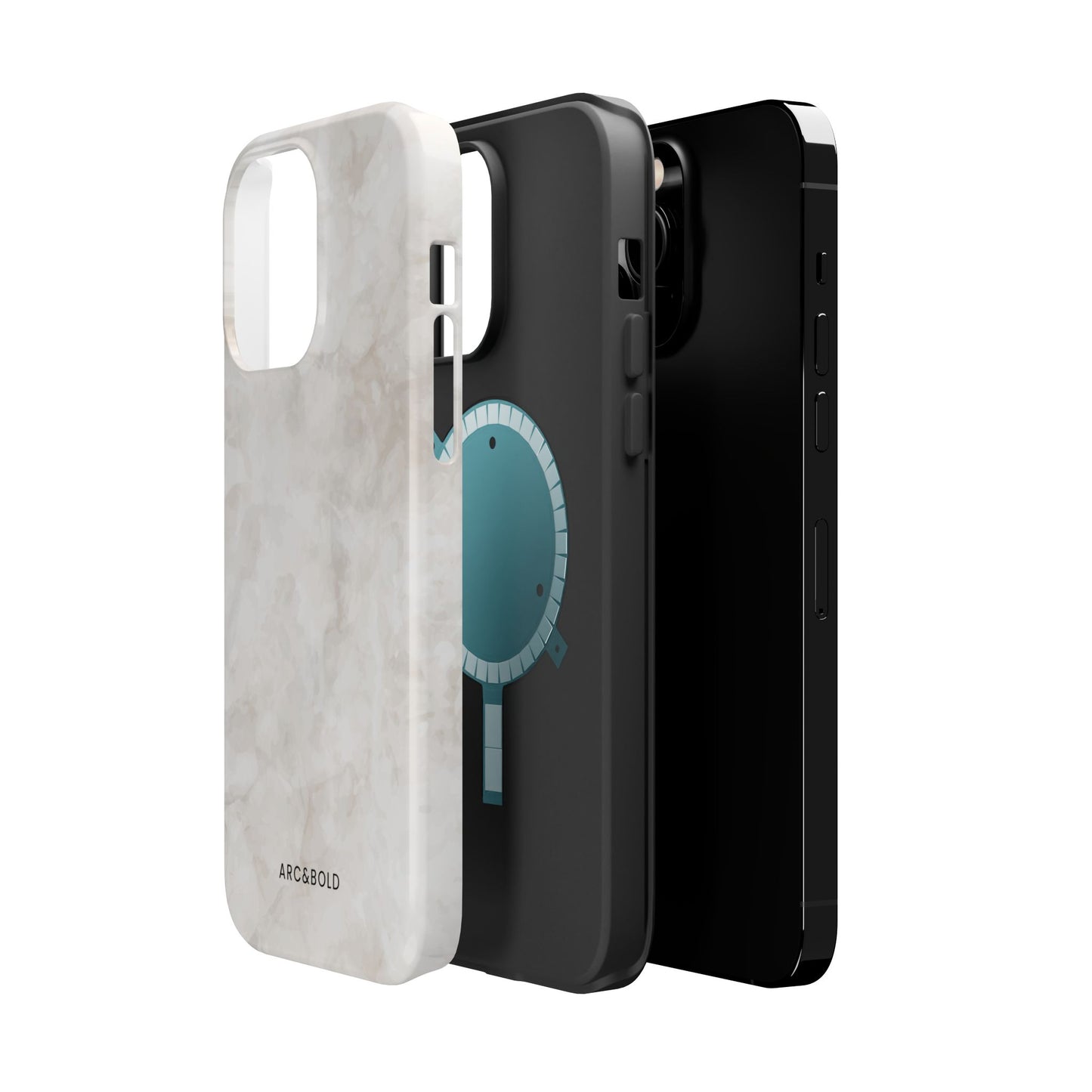 Marble - Magnetic Phone Case - Arc & Bold