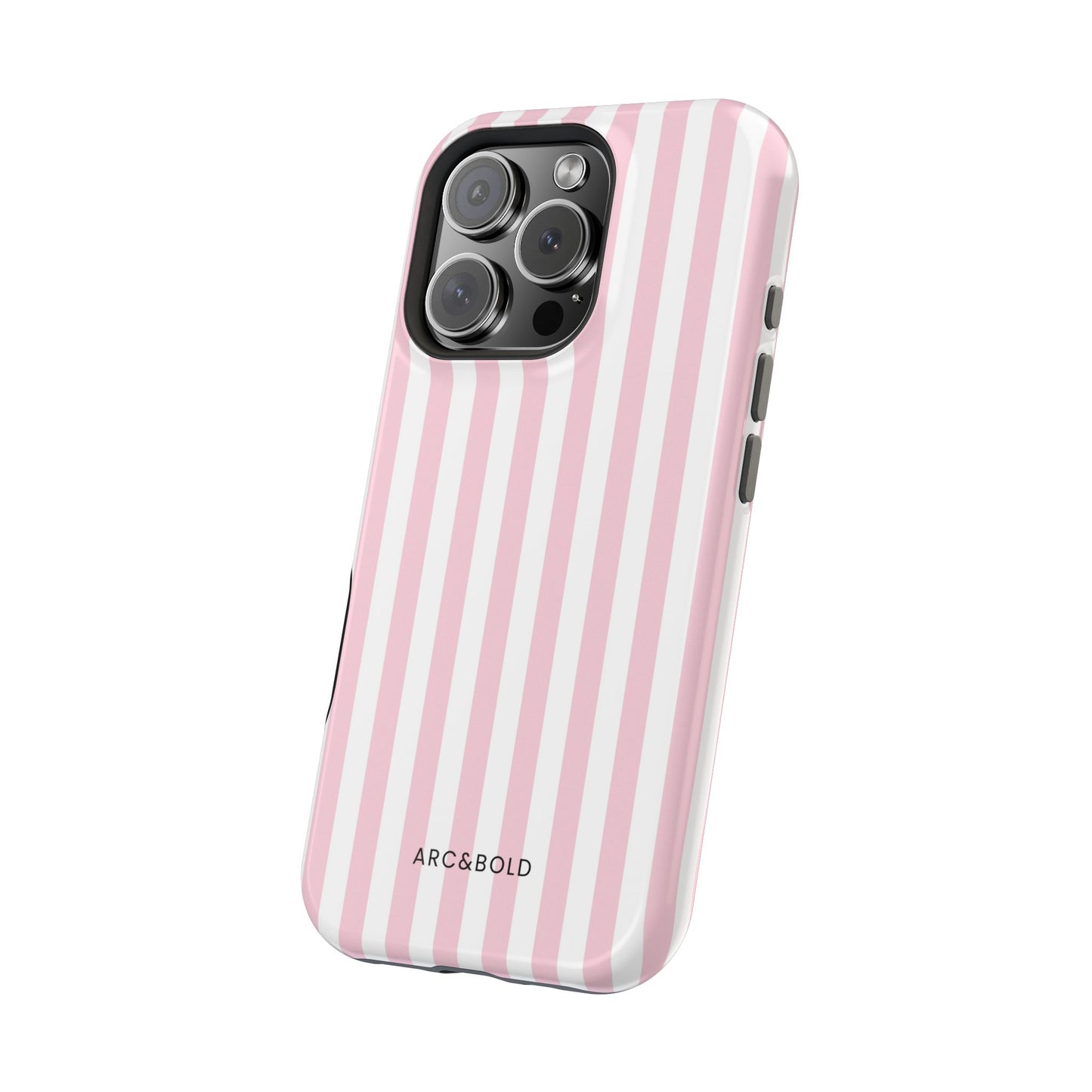 Pink Striped - Magnetic Tough Case - Arc & Bold