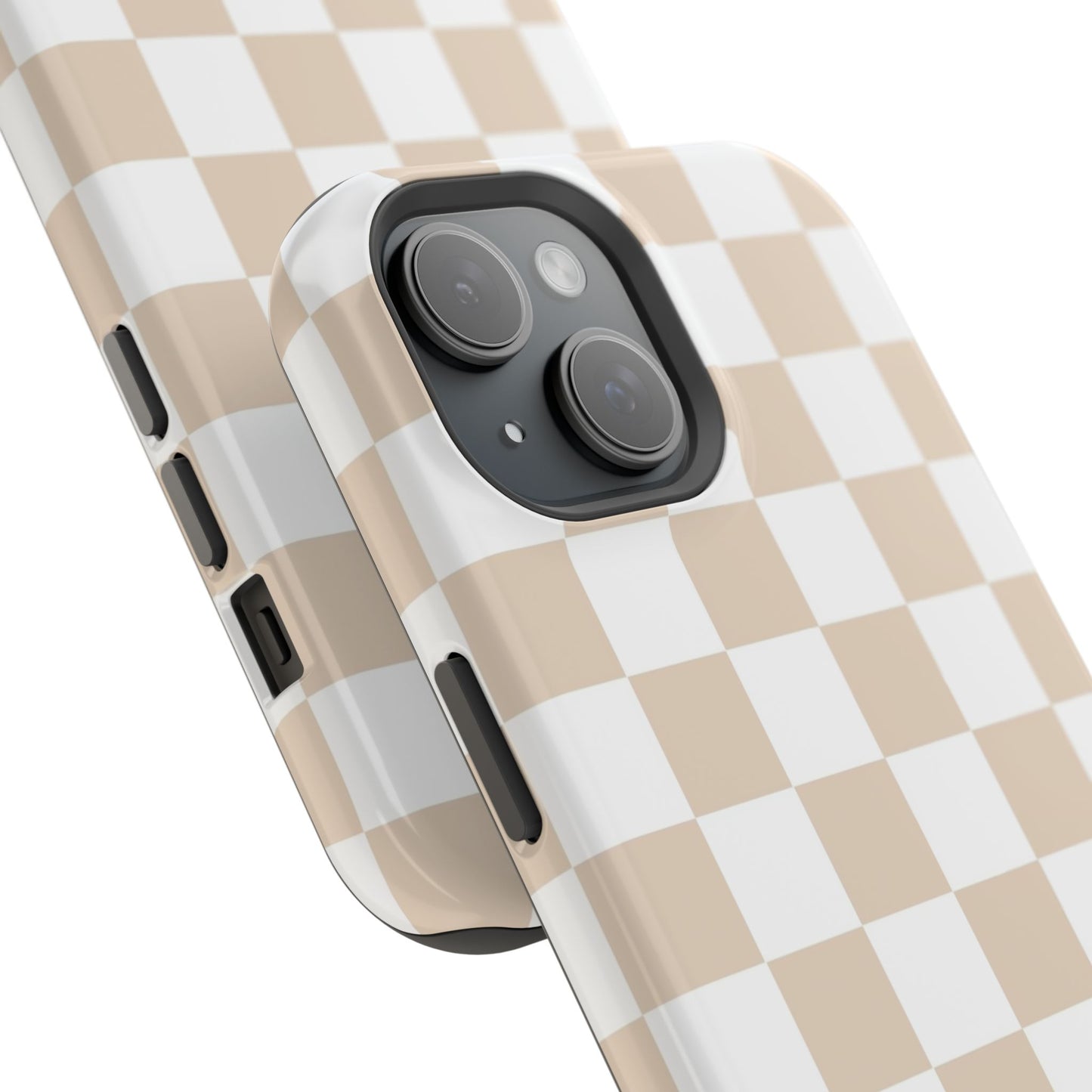 Beige Checker - Magnetic Phone Case - Arc & Bold