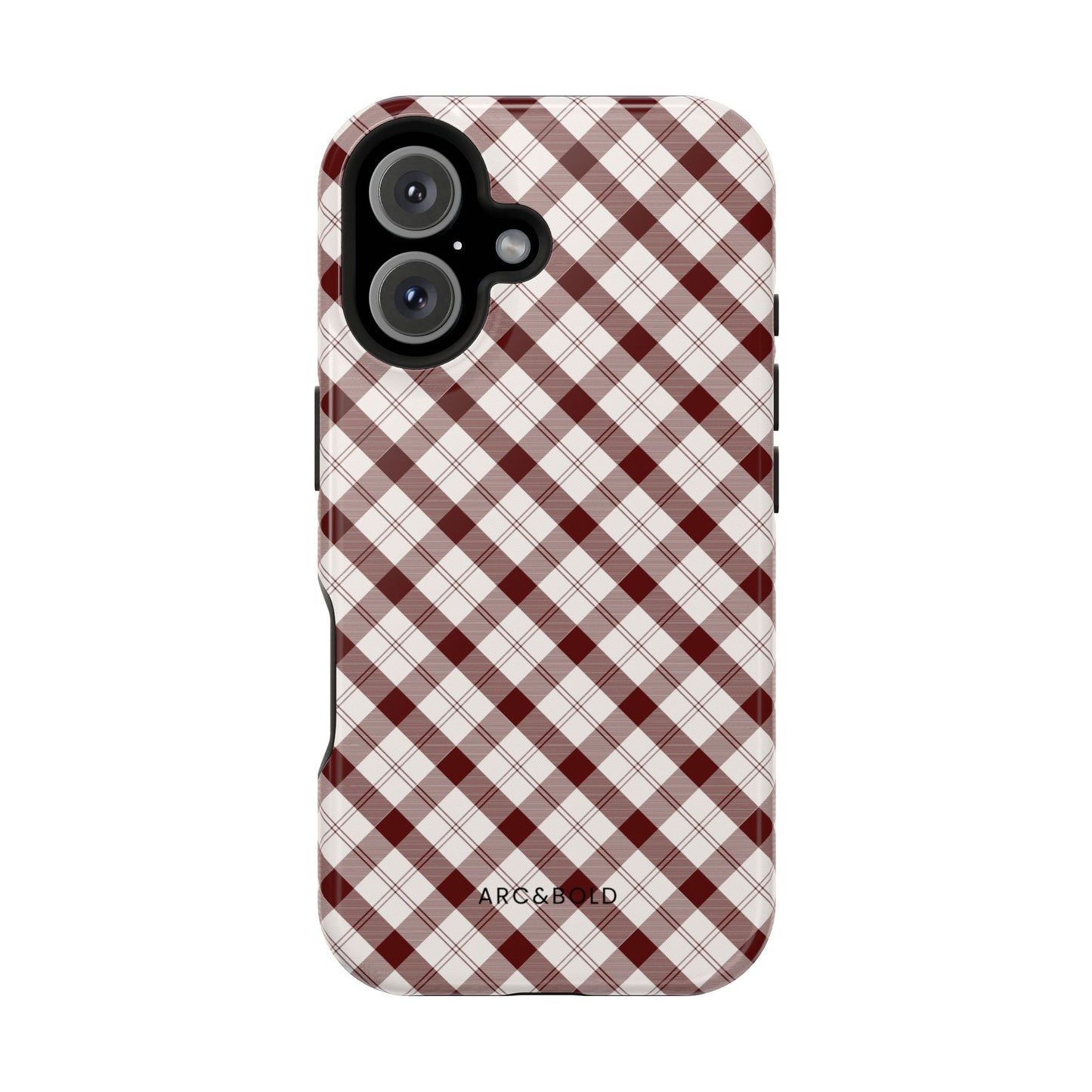 Maroon - Magnetic Tough Case - Arc & Bold