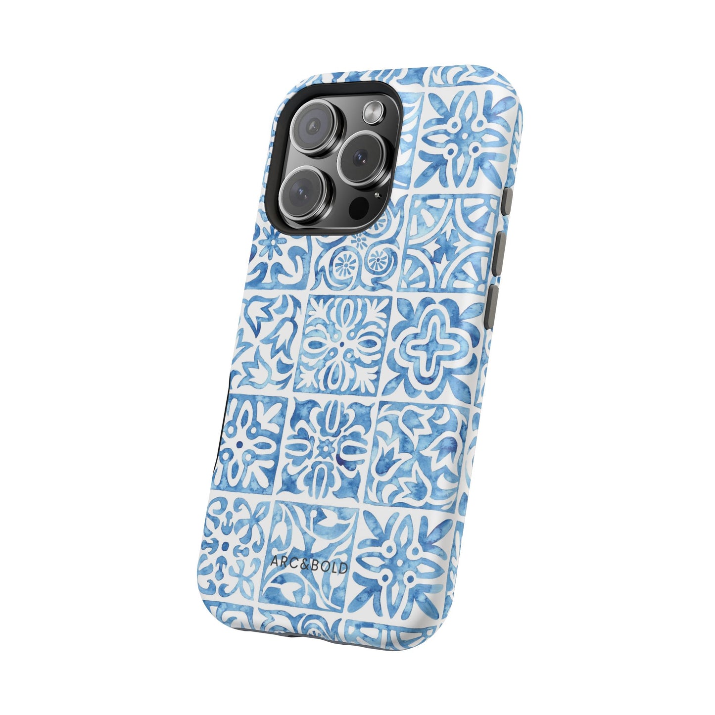 Blue Mosaic - Magnetic Phone Case - Arc & Bold