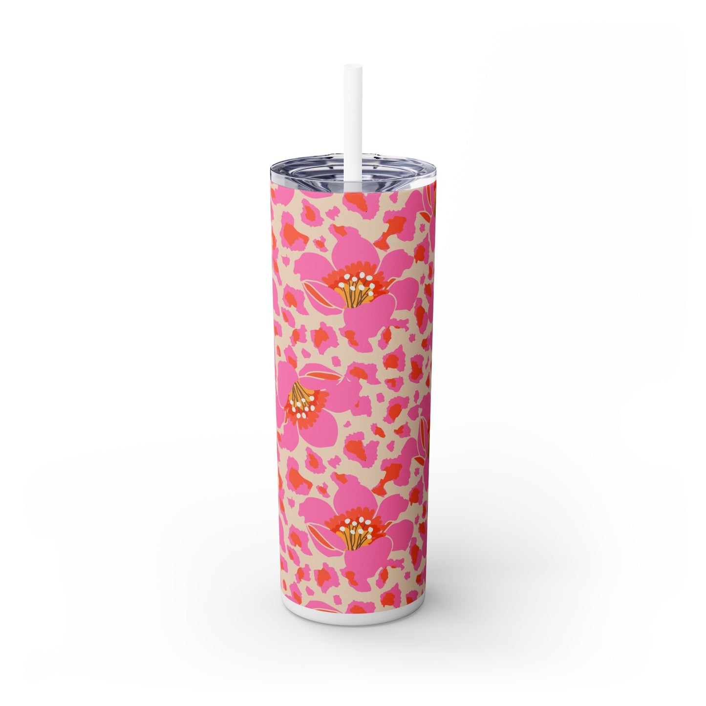 Radiant Garden - Skinny Tumbler with Straw, 20oz - Arc & Bold