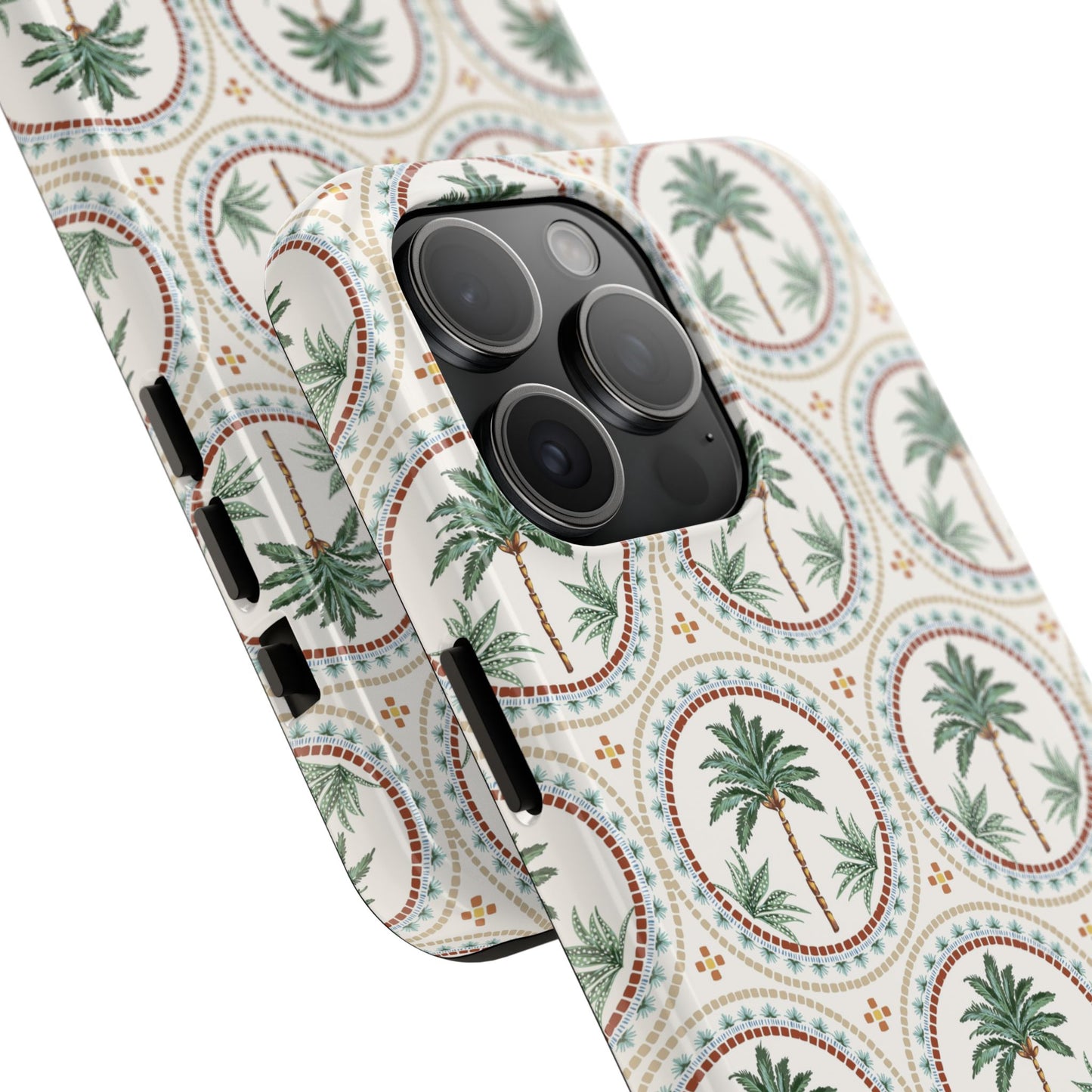 Tropical Tile Palm - Tough Phone Case - Arc & Bold