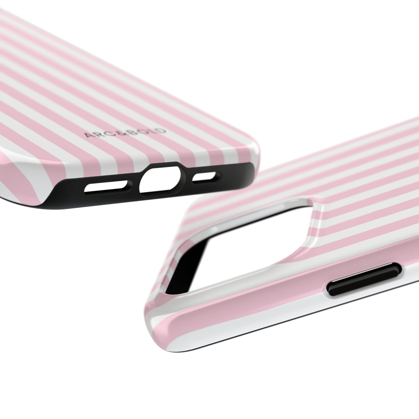 Pink Striped - Tough Phone Case - Arc & Bold