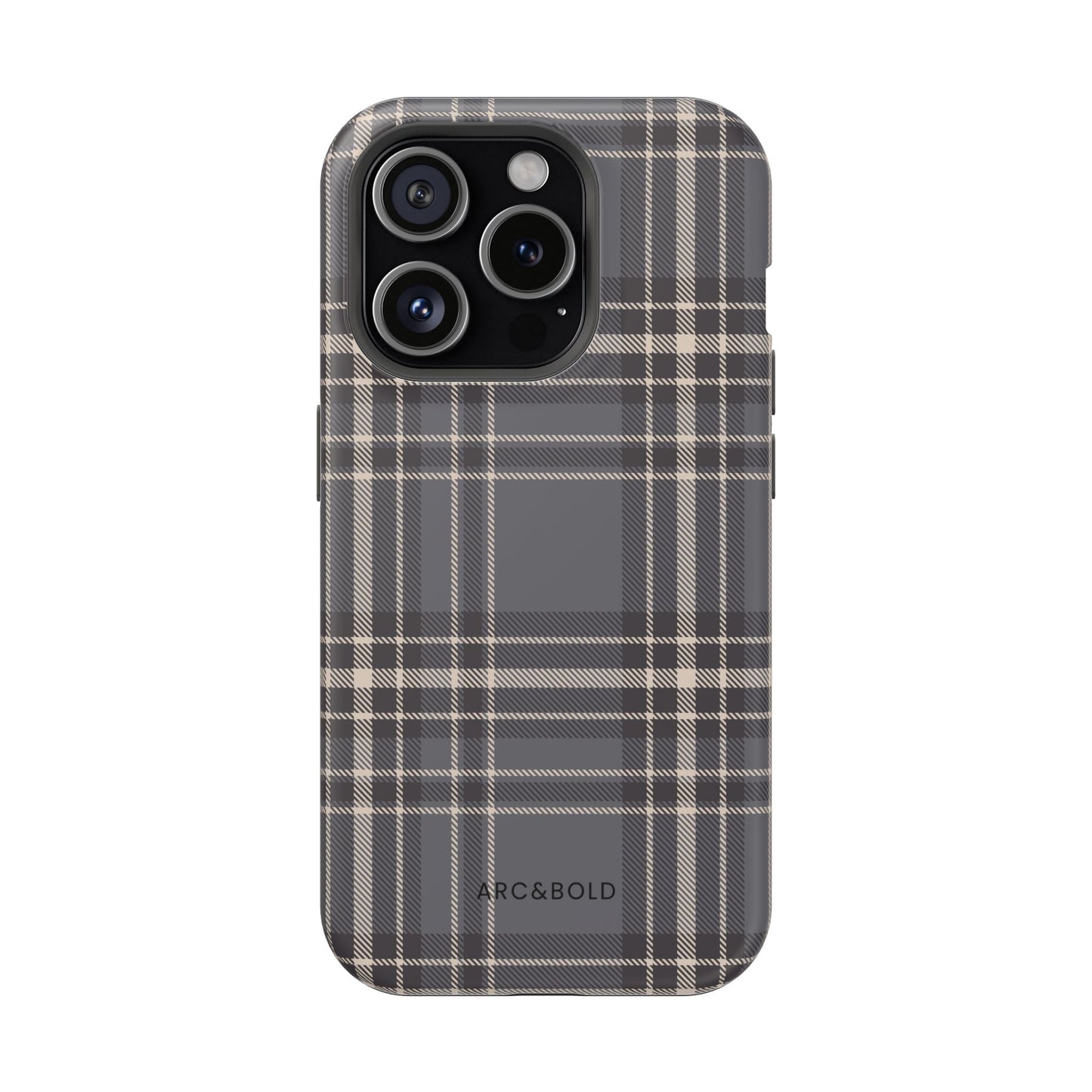 Monochrome Tartan - Magnetic Tough Case - Arc & Bold