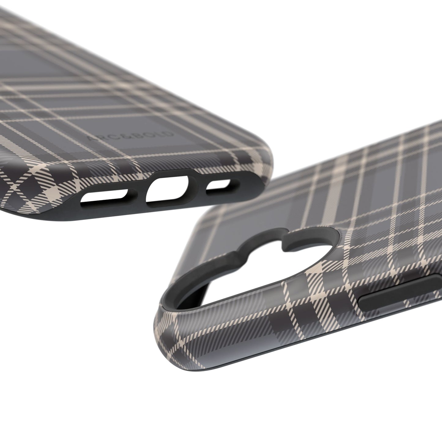 Monochrome Tartan - Magnetic Tough Case - Arc & Bold