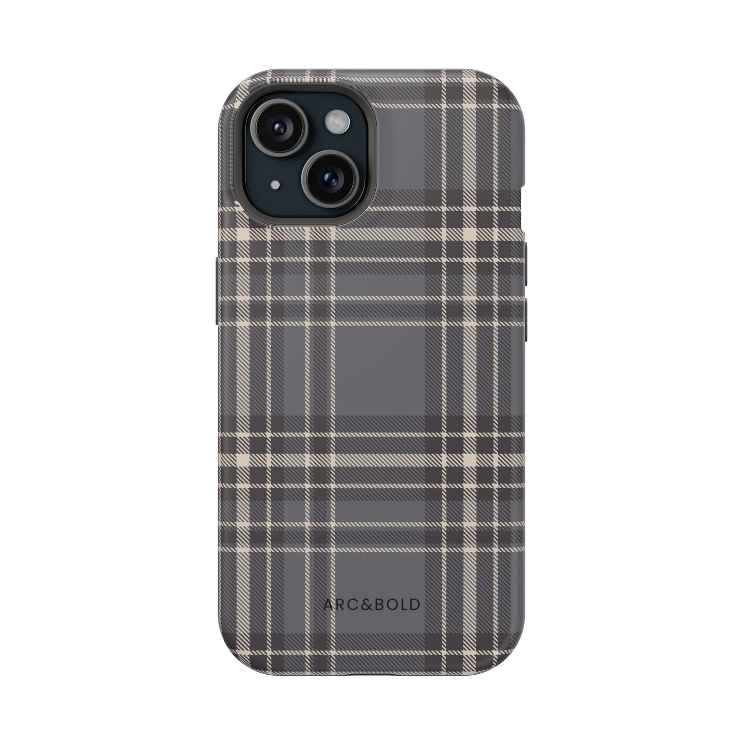 Monochrome Tartan - Magnetic Tough Case - Arc & Bold