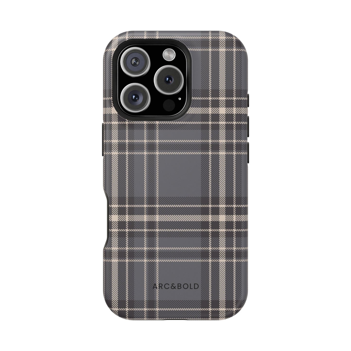 Monochrome Tartan - Magnetic Tough Case - Arc & Bold