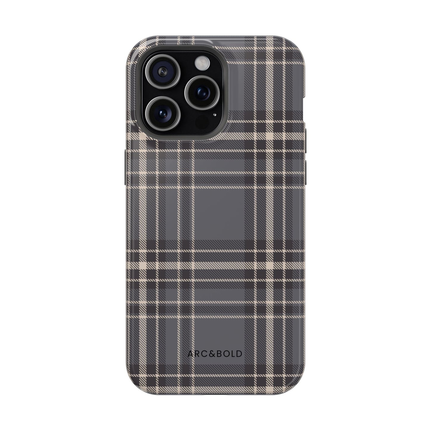 Monochrome Tartan - Magnetic Tough Case - Arc & Bold