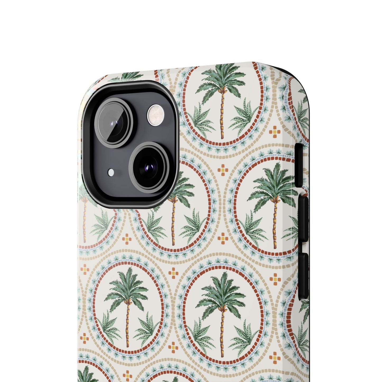 Tropical Tile Palm - Tough Phone Case - Arc & Bold