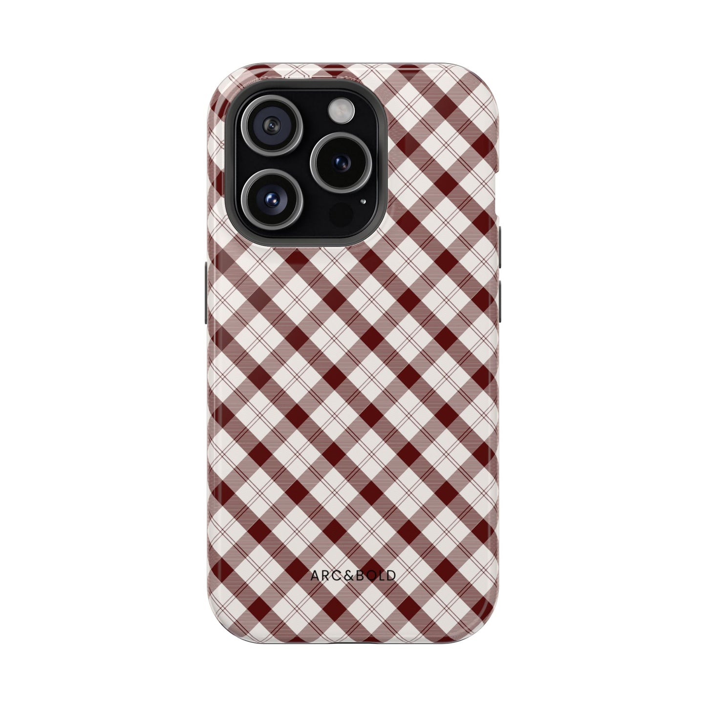 Maroon - Magnetic Tough Case - Arc & Bold