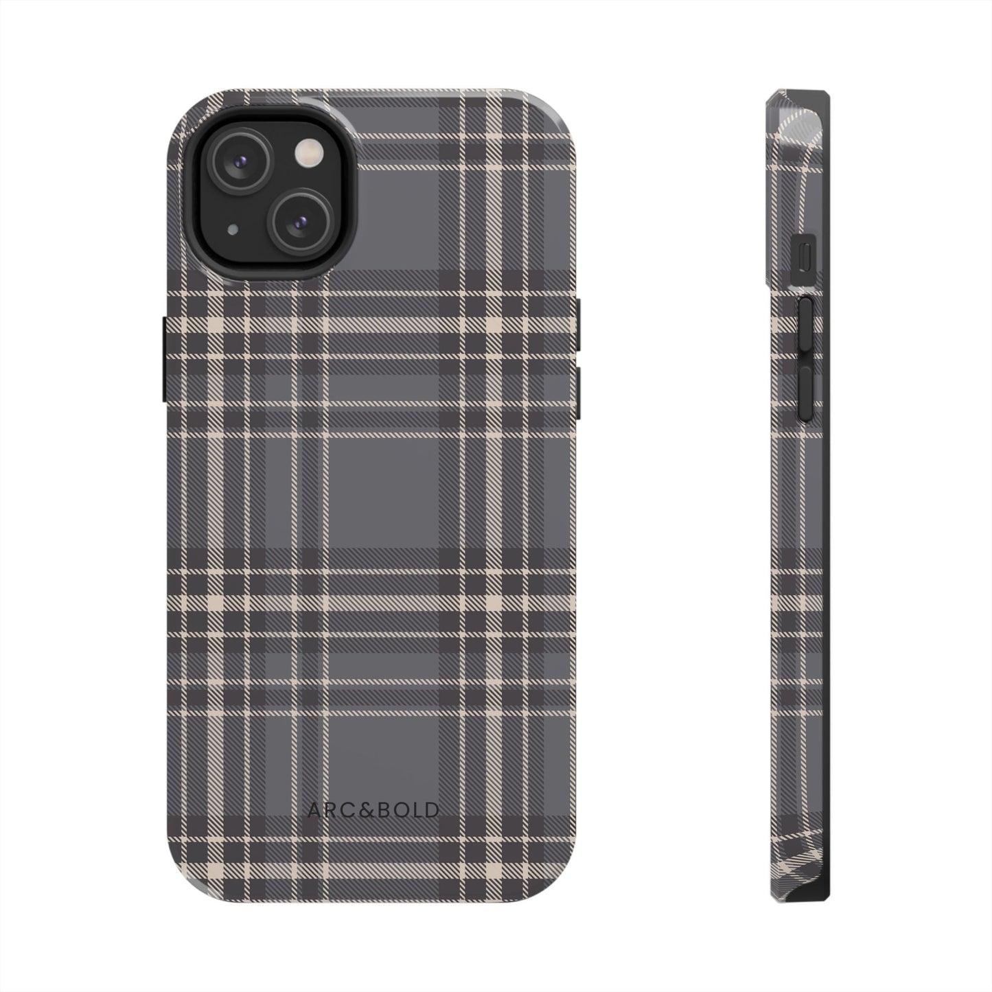Monochrome Tartan - Tough Phone Case