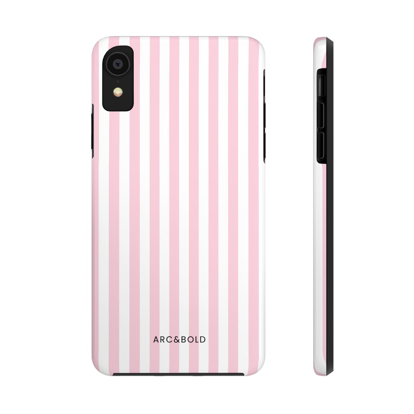 Pink Striped - Tough Phone Case - Arc & Bold