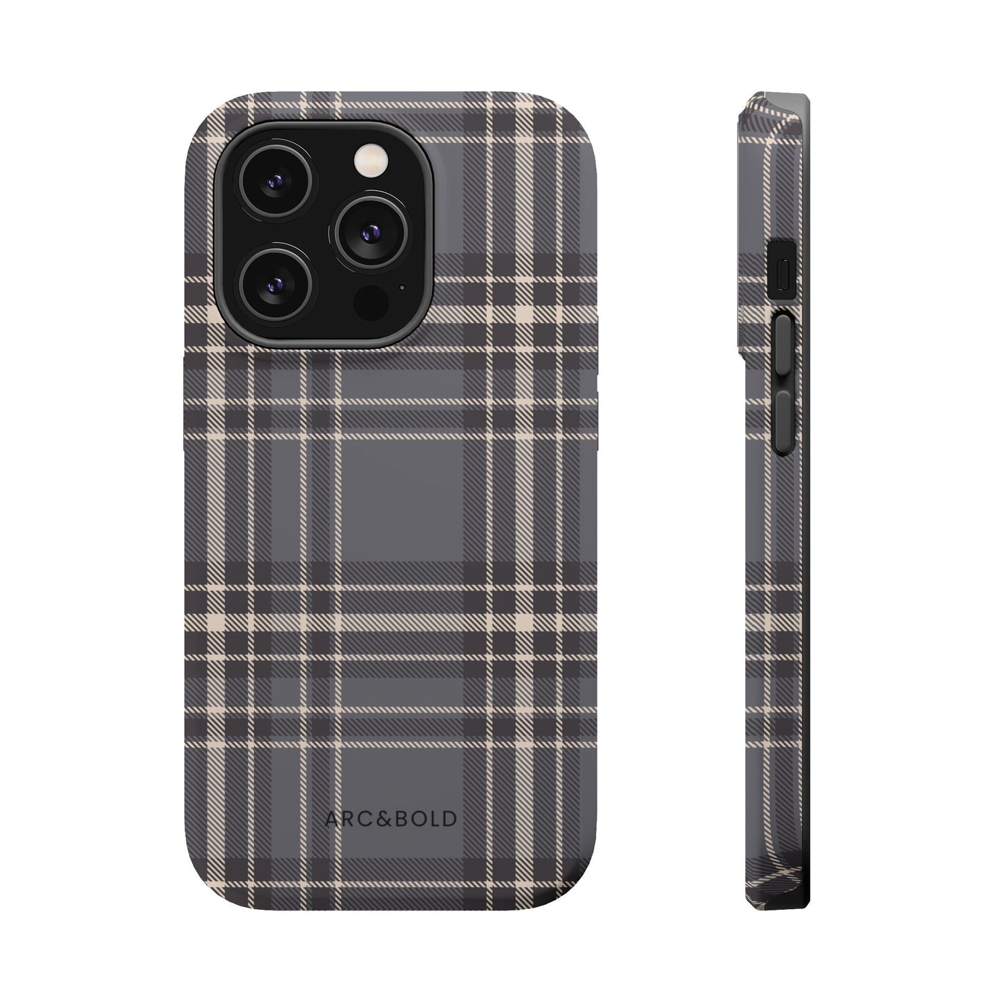 Monochrome Tartan - Magnetic Tough Case - Arc & Bold