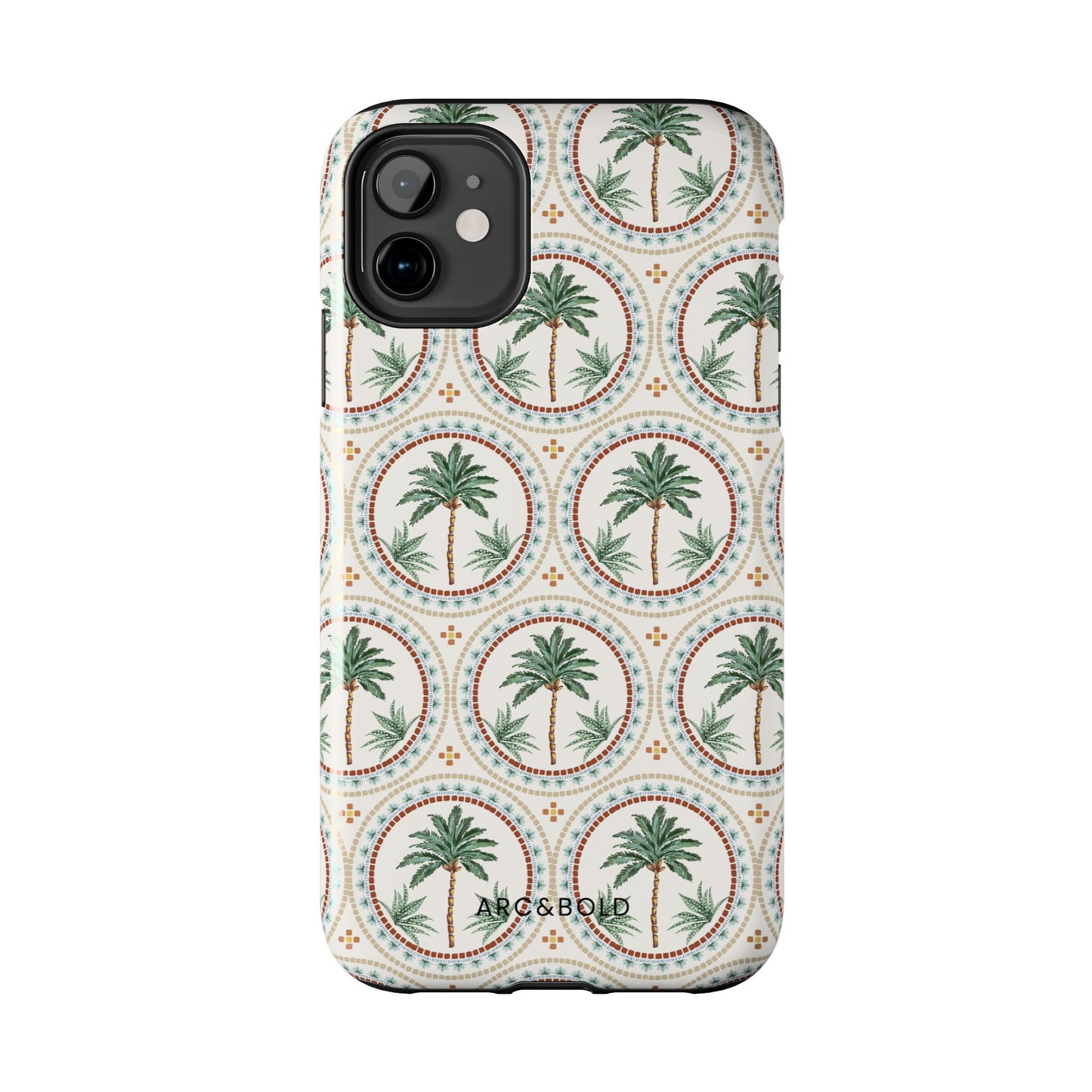 Tropical Tile Palm - Tough Phone Case - Arc & Bold