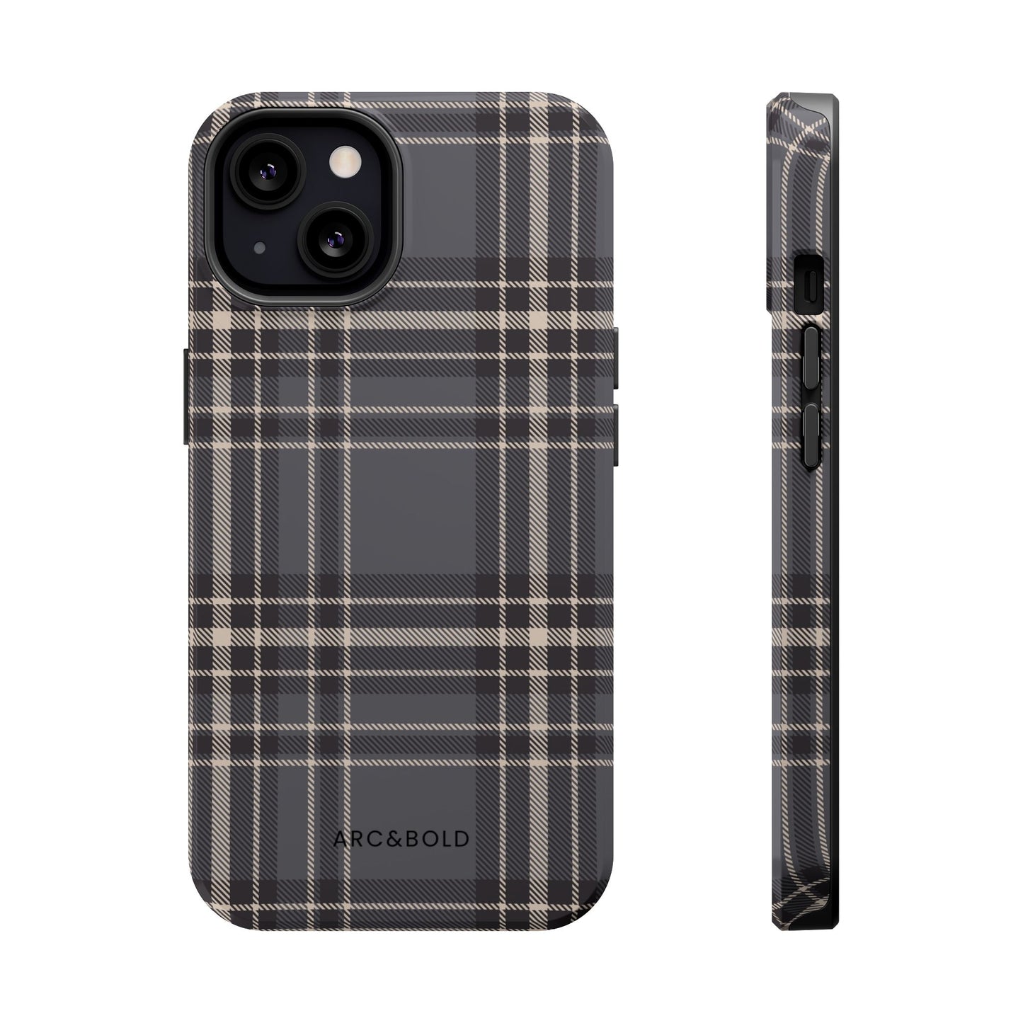 Monochrome Tartan - Magnetic Tough Case - Arc & Bold
