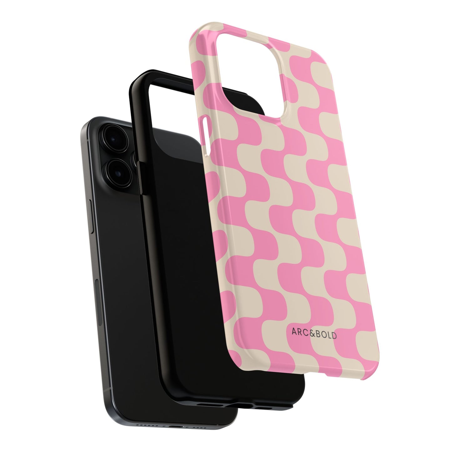 Pink Waves - Tough Phone Case - Arc & Bold