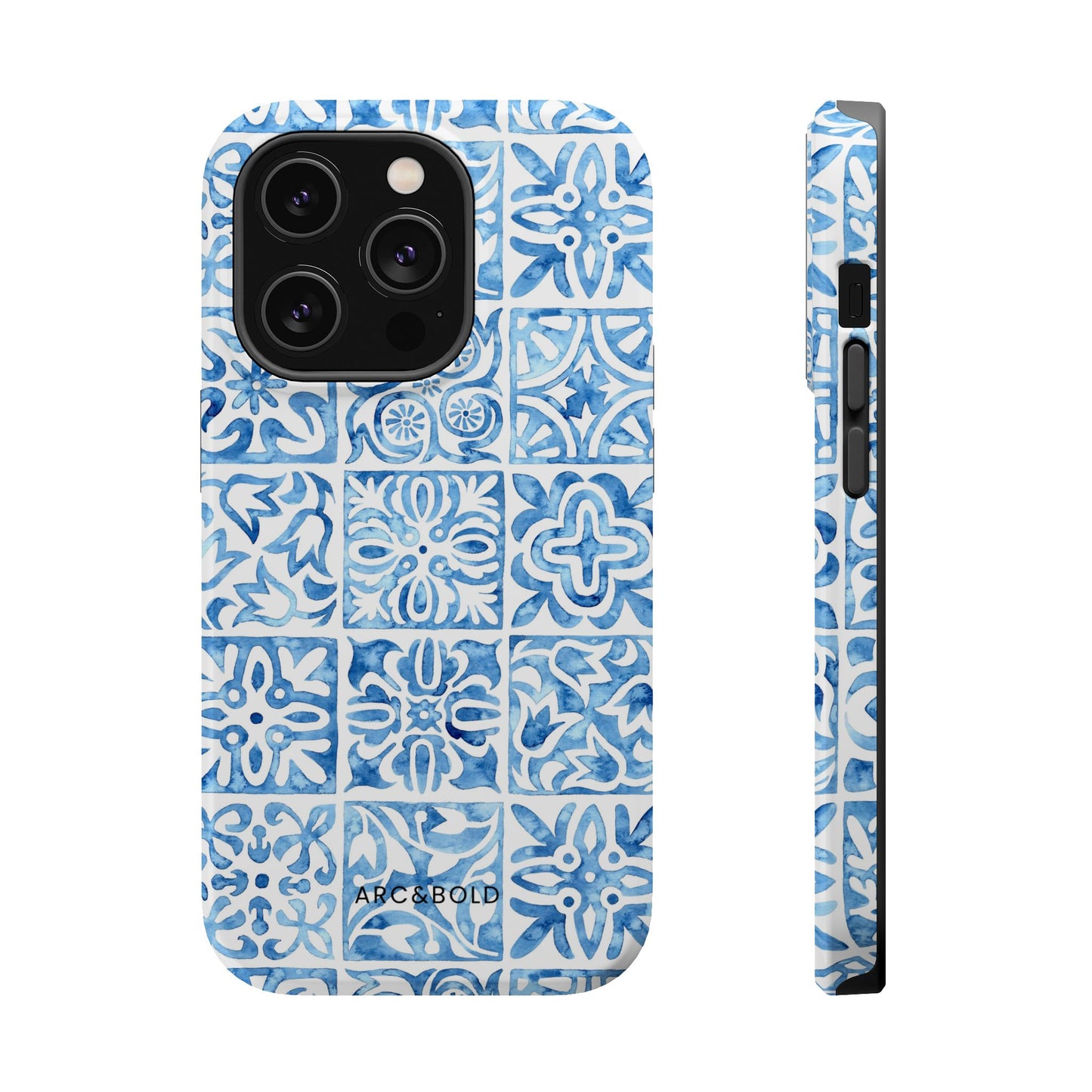 Blue Mosaic - Magnetic Phone Case - Arc & Bold