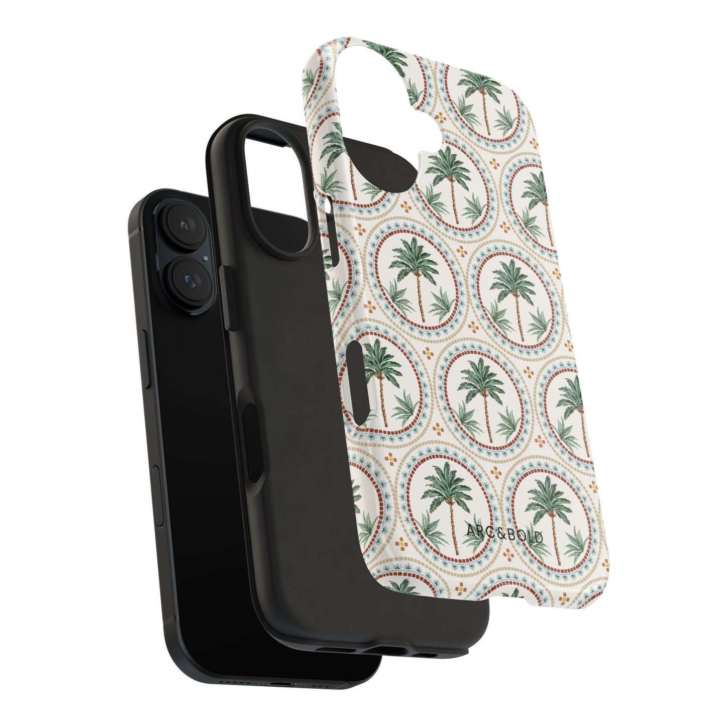 Tropical Tile Palm - Tough Phone Case - Arc & Bold