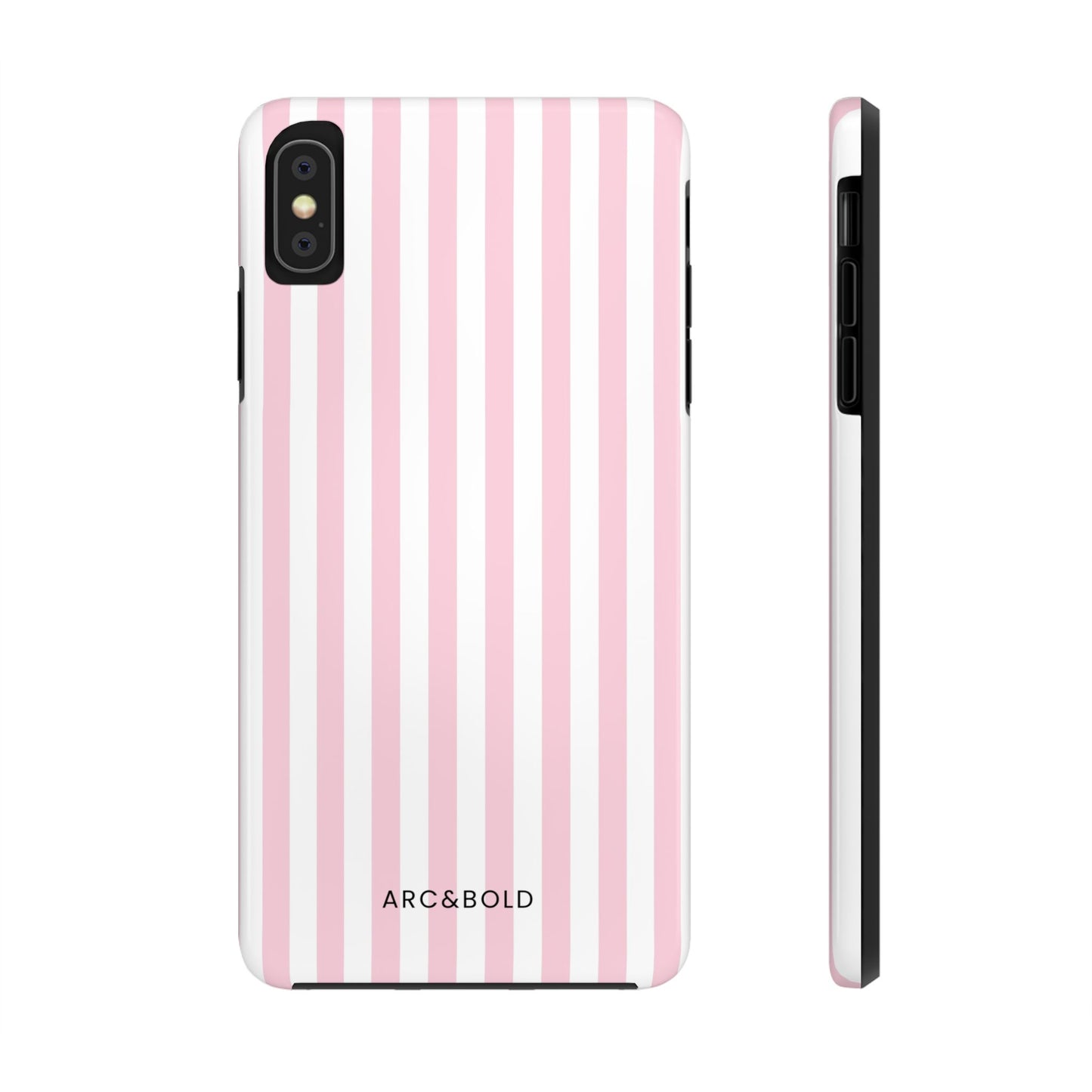 Pink Striped - Tough Phone Case - Arc & Bold