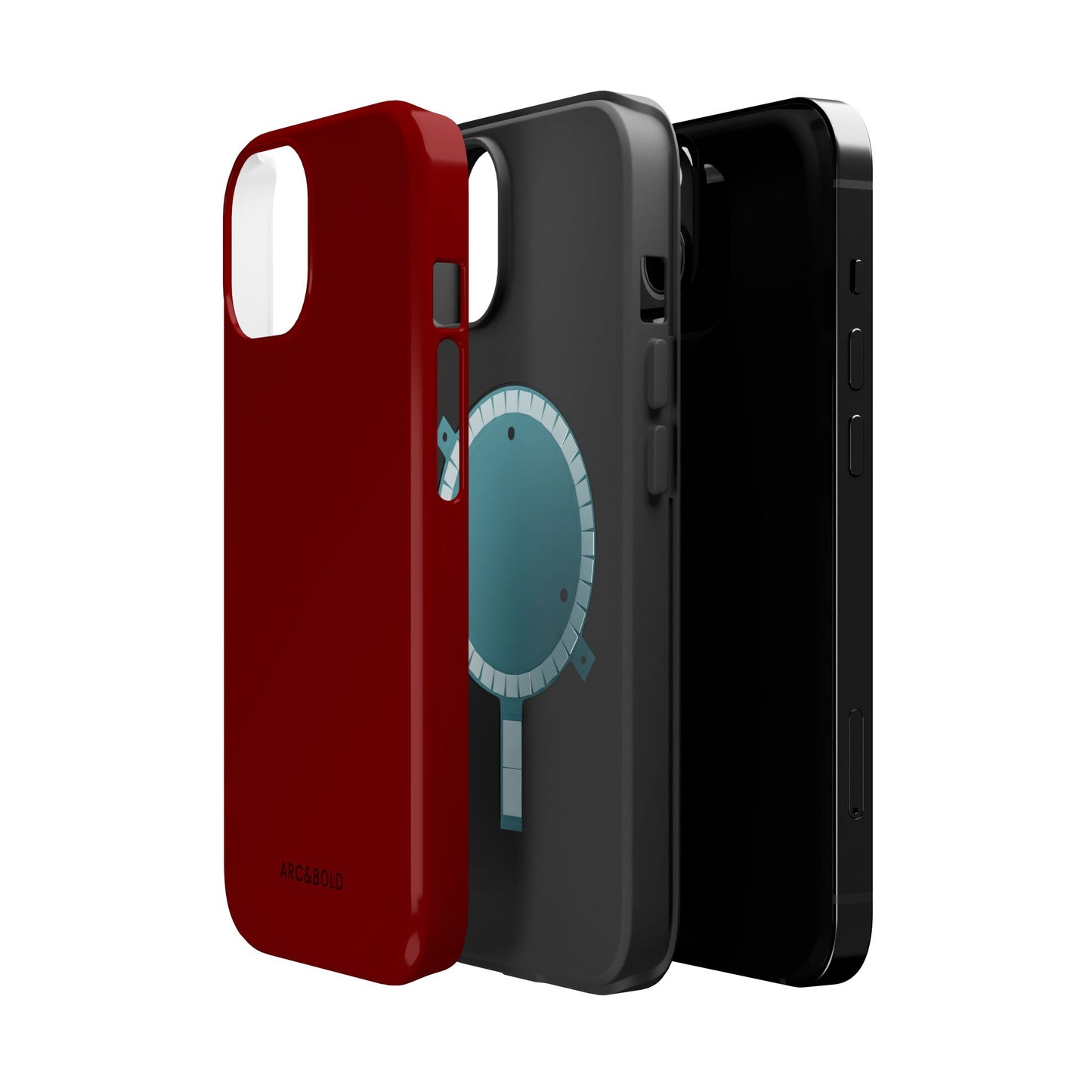 Ruby Shield - Magnetic Phone Case - Arc & Bold