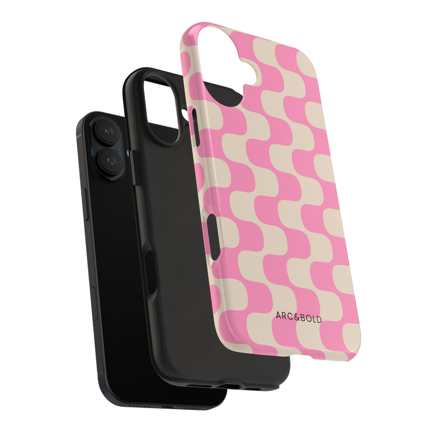 Pink Waves - Tough Phone Case - Arc & Bold