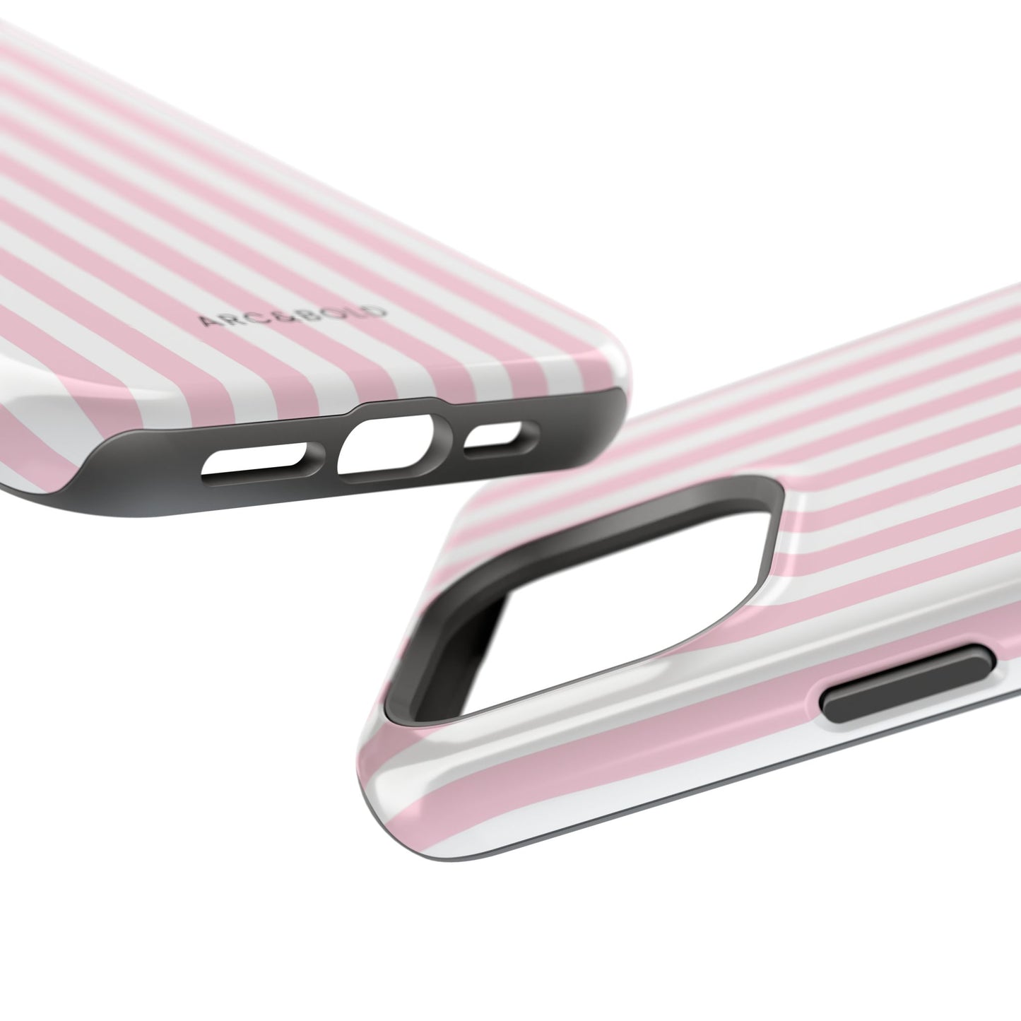 Pink Striped - Magnetic Tough Case - Arc & Bold