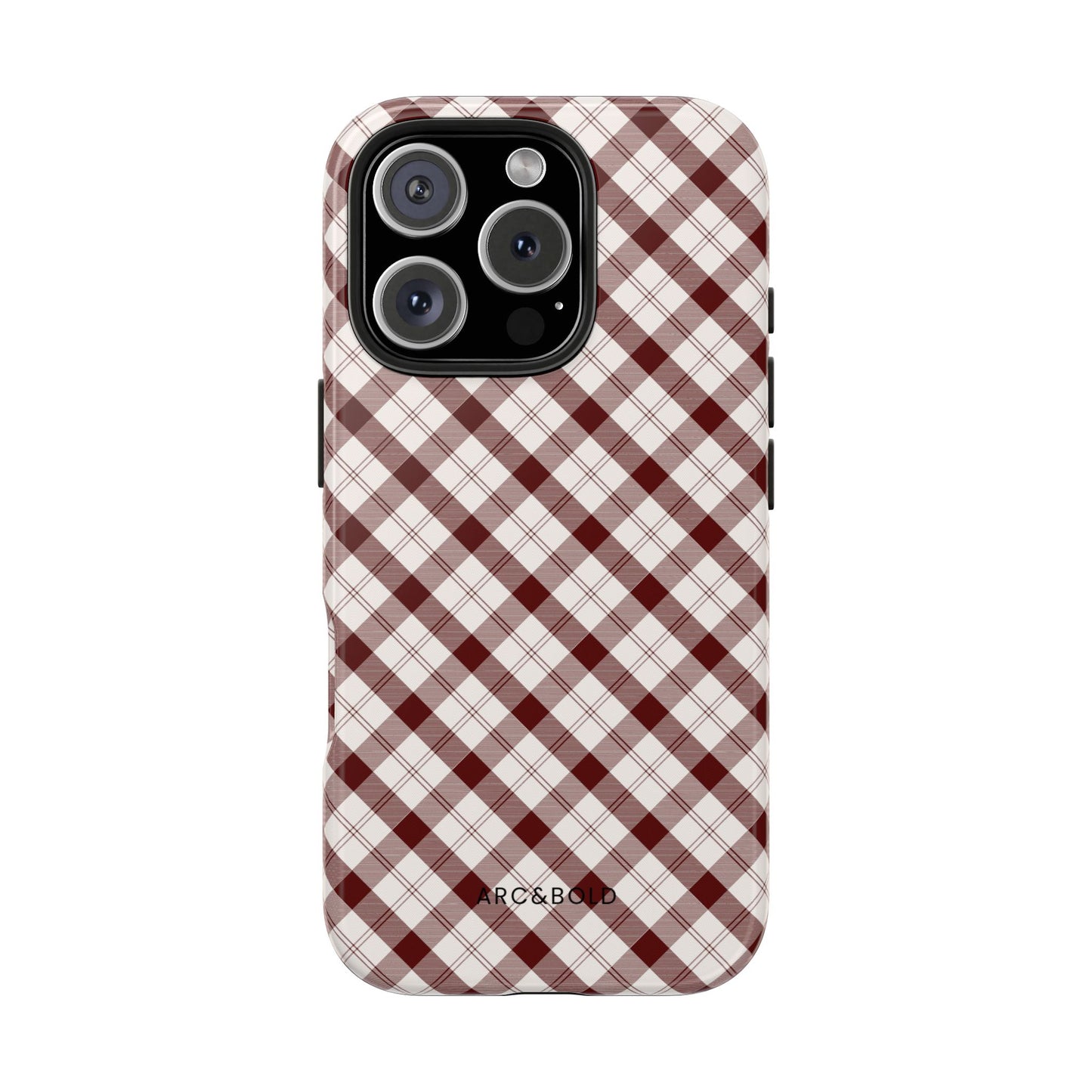 Maroon - Tough Phone Case - Arc & Bold