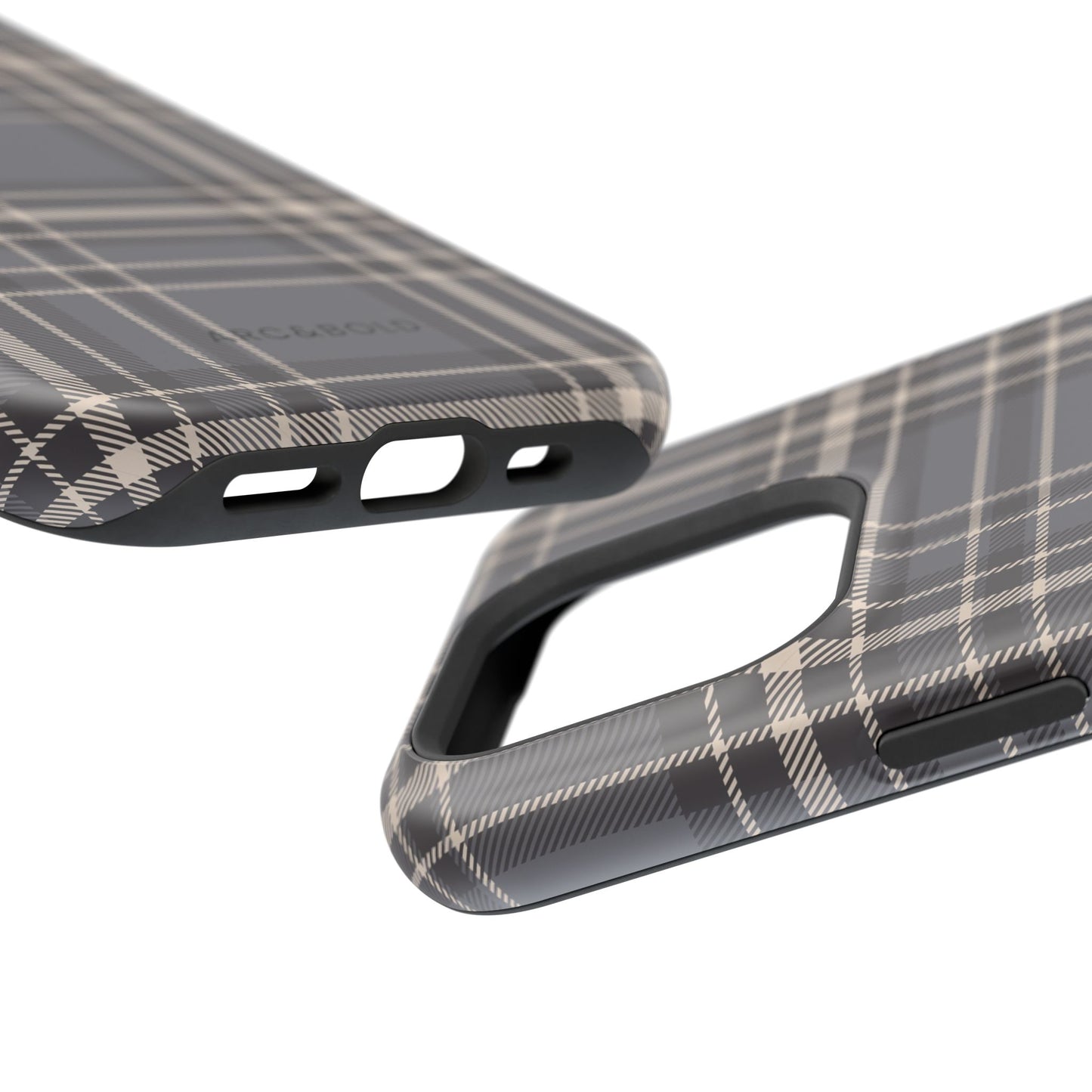 Monochrome Tartan - Magnetic Tough Case - Arc & Bold