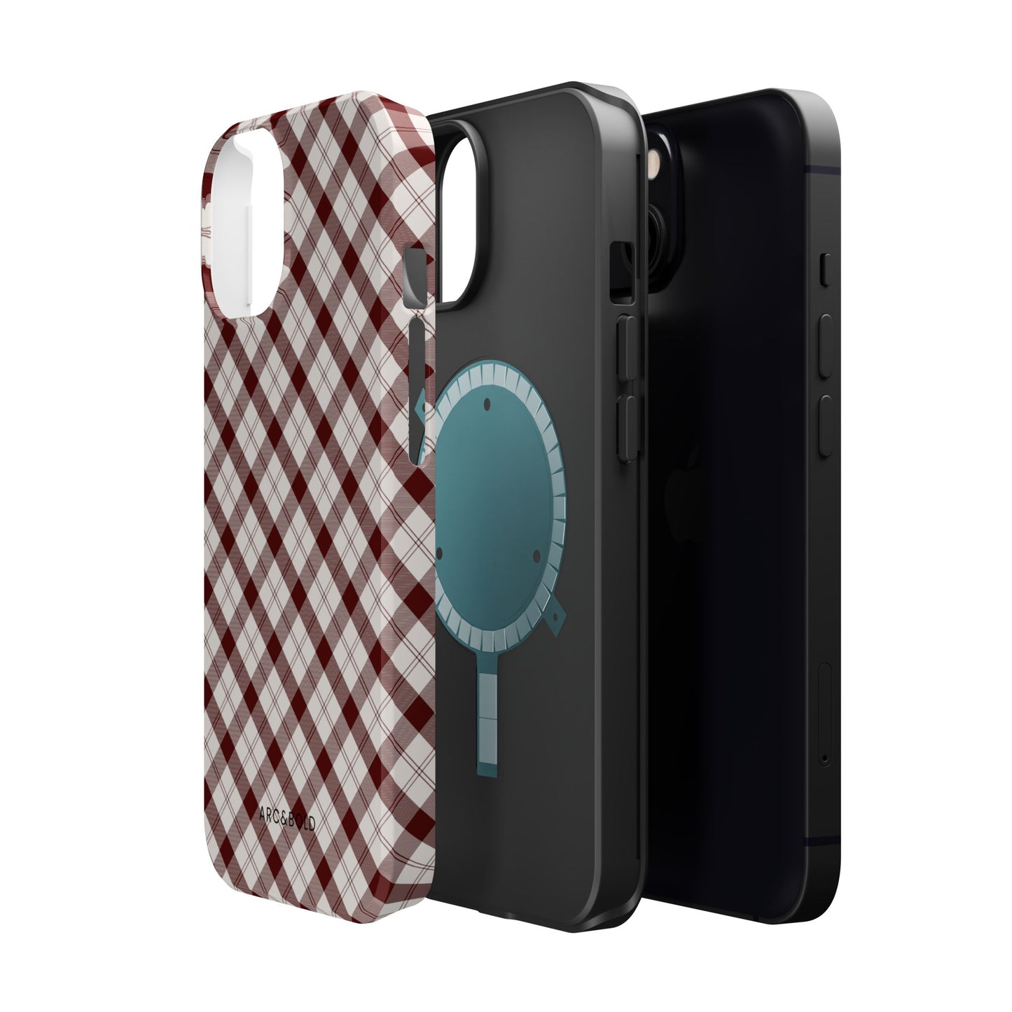 Maroon - Magnetic Tough Case - Arc & Bold