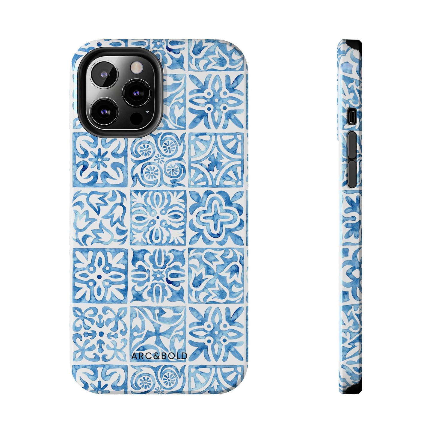 Blue Mosaic - Tough Phone Case - Arc & Bold