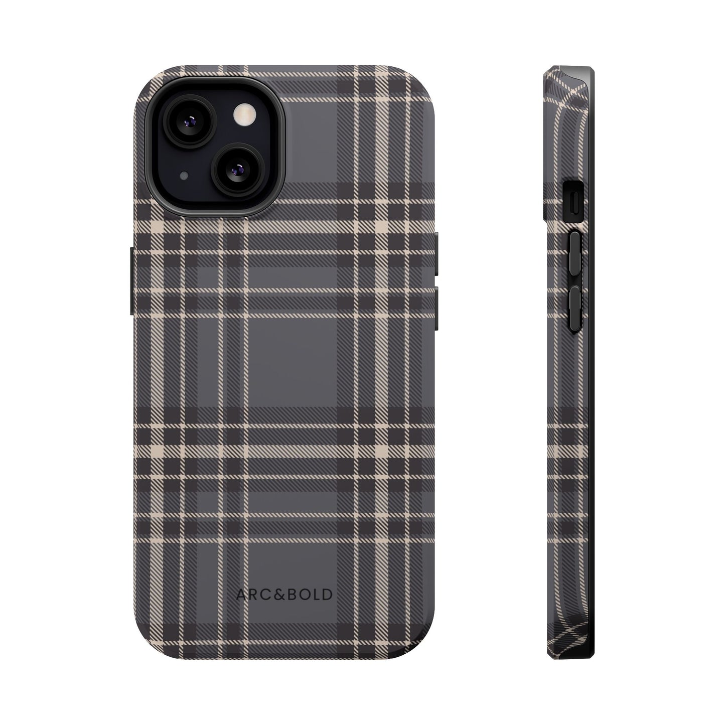Monochrome Tartan - Magnetic Tough Case - Arc & Bold