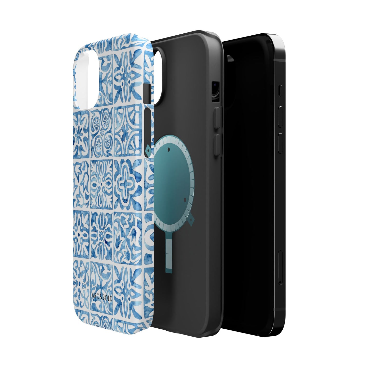 Blue Mosaic - Magnetic Phone Case - Arc & Bold