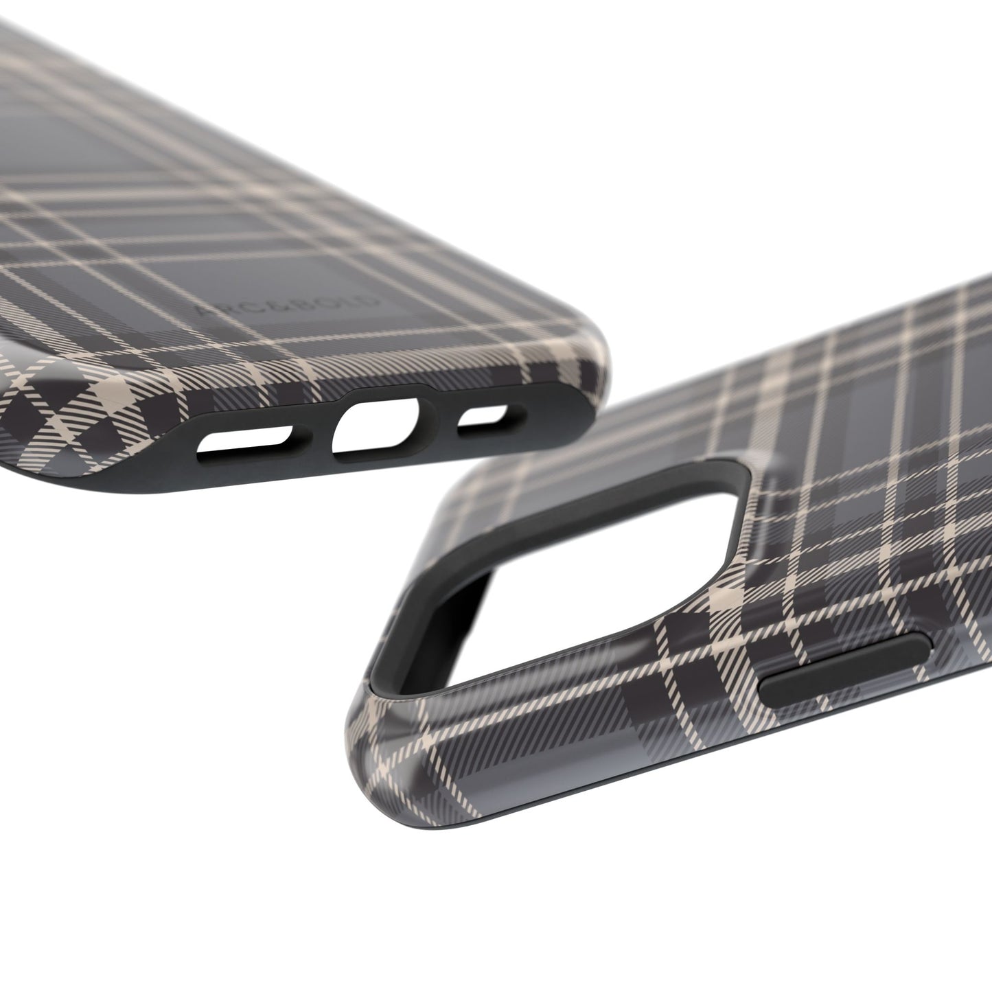 Monochrome Tartan - Magnetic Tough Case - Arc & Bold