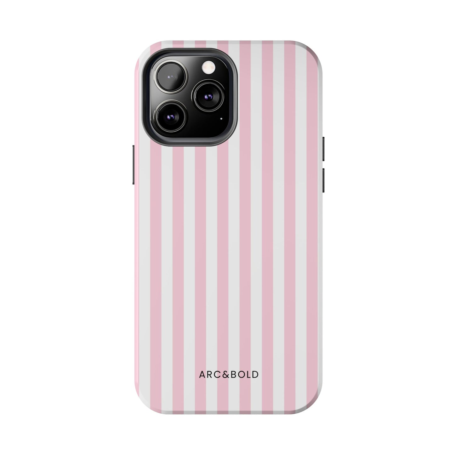 Pink Striped - Tough Phone Case - Arc & Bold