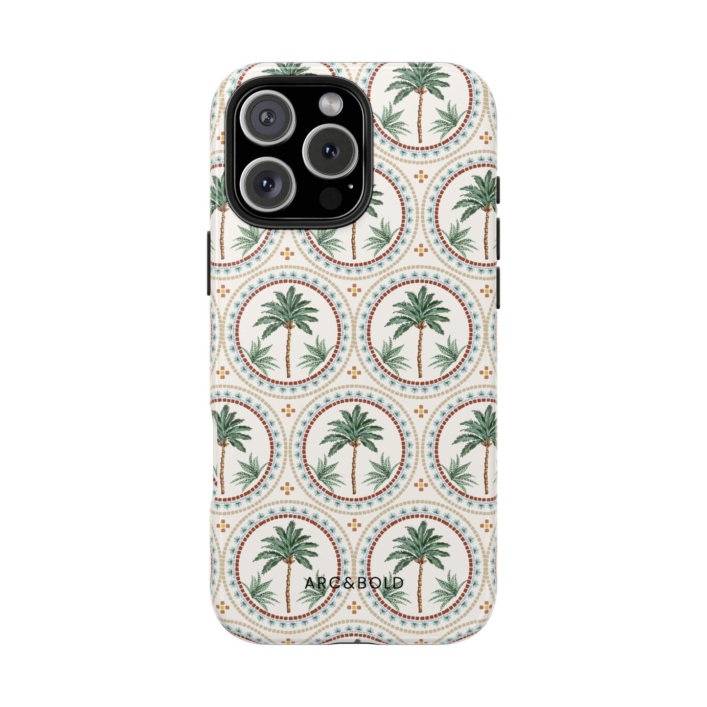 Tropical Tile Palm - Tough Phone Case - Arc & Bold