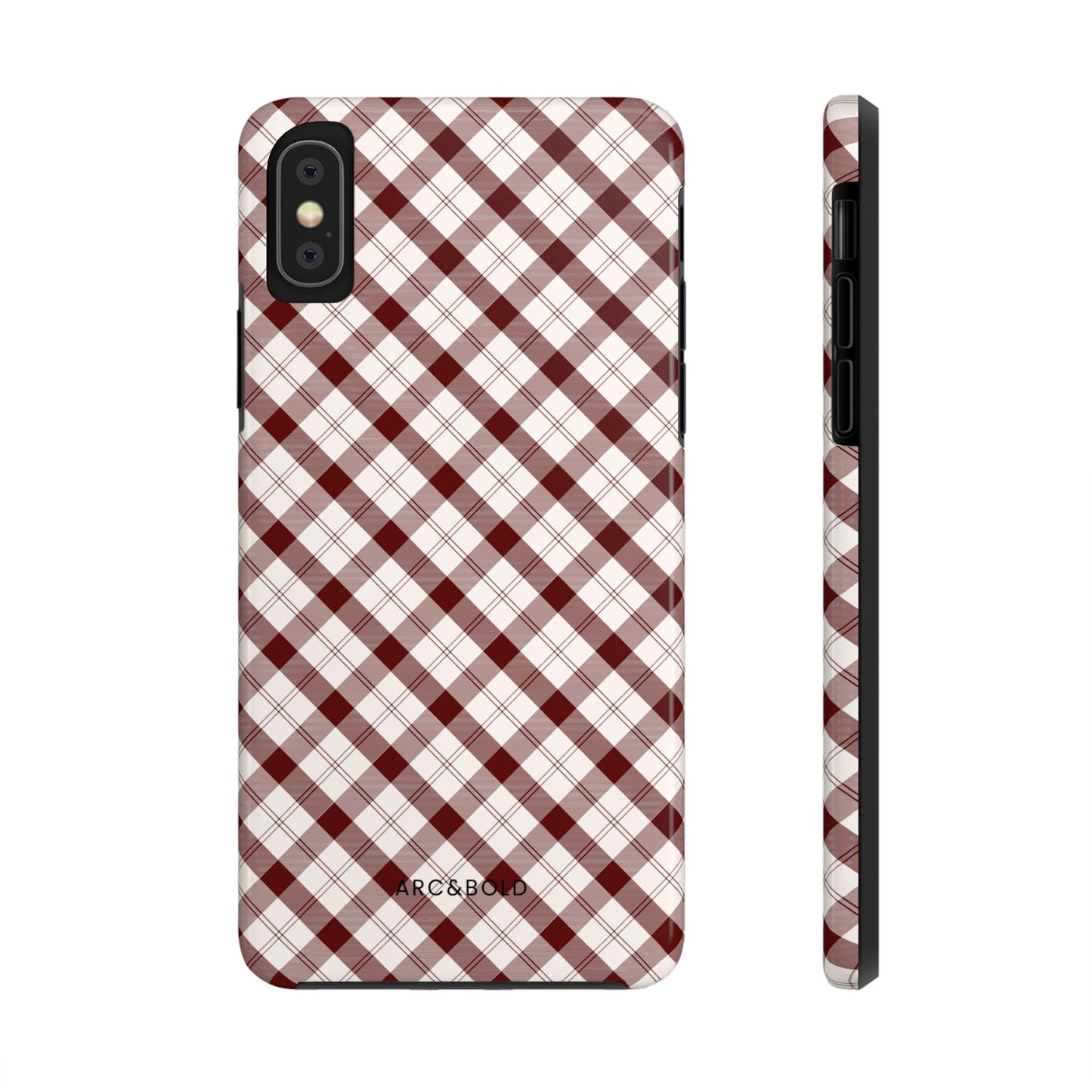 Maroon - Tough Phone Case - Arc & Bold