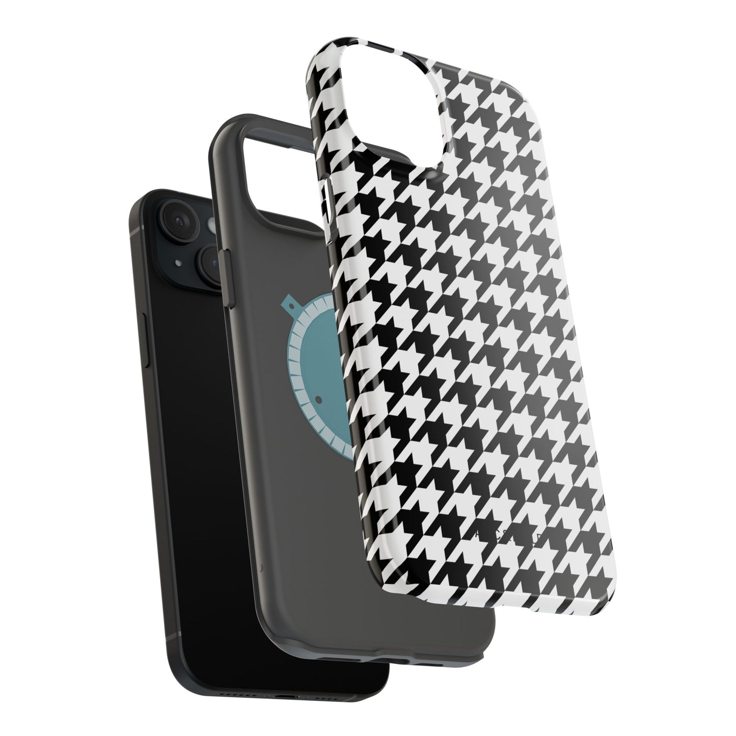Houndstooth - Magnetic Phone Case - Arc & Bold