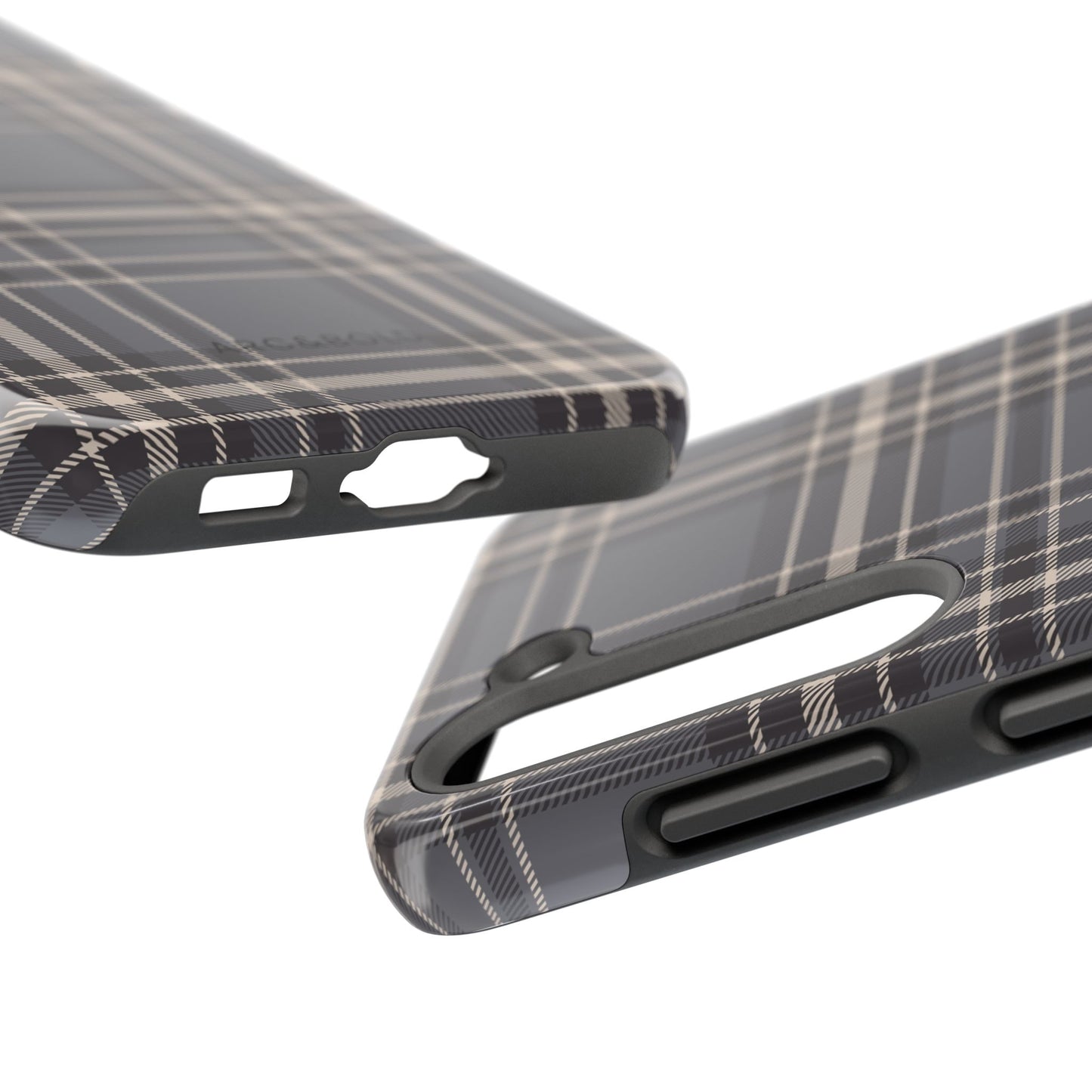 Monochrome Tartan - Tough Phone Case