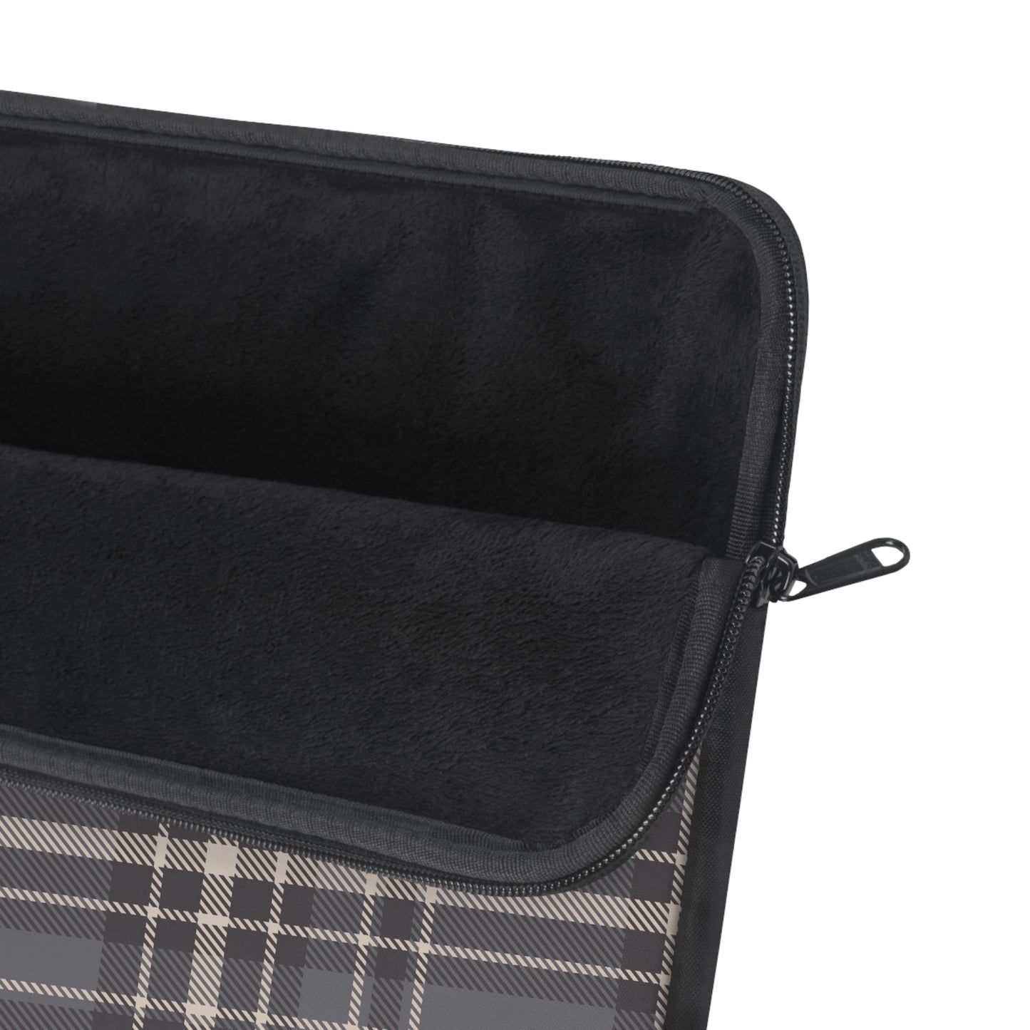Monochrome Tartan - Laptop Sleeve - Arc & Bold