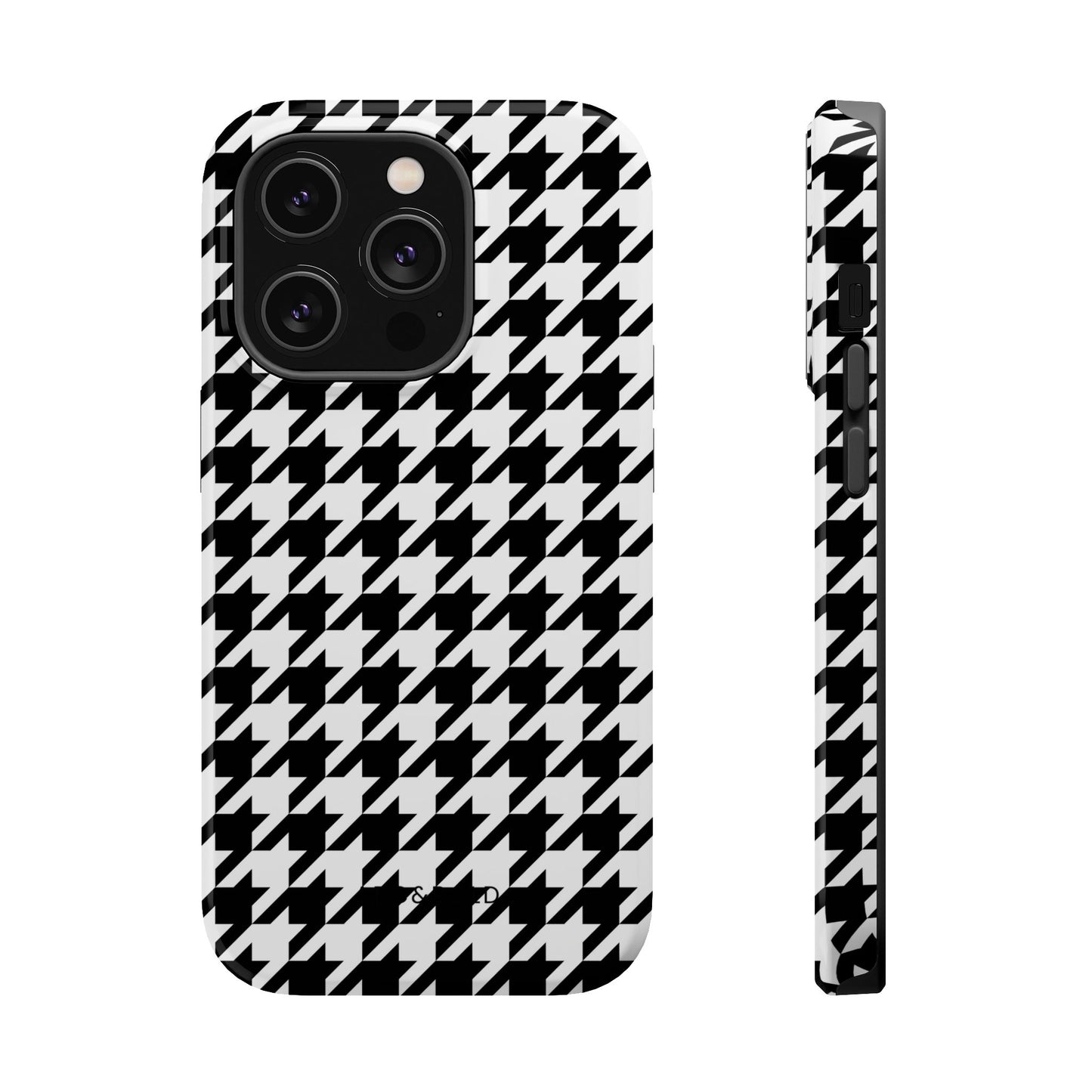 Houndstooth - Magnetic Phone Case - Arc & Bold