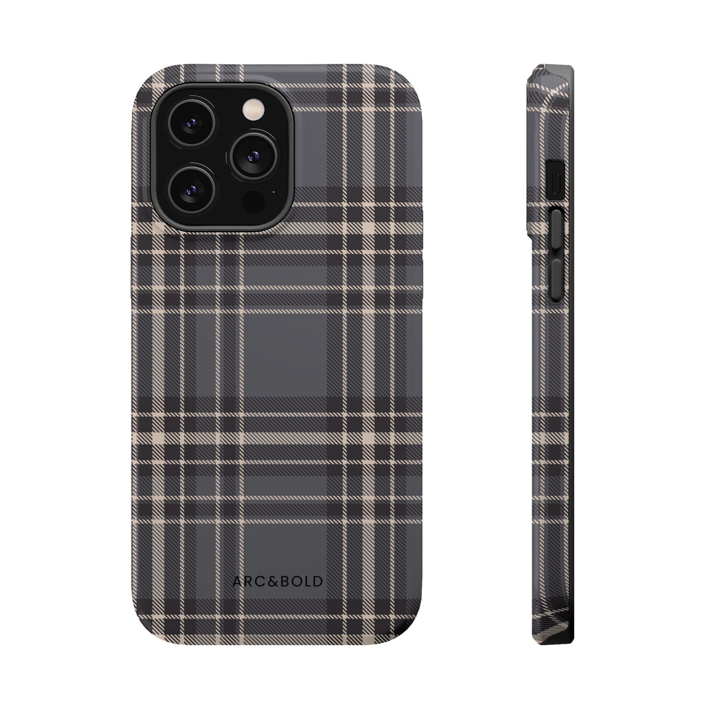 Monochrome Tartan - Magnetic Tough Case - Arc & Bold