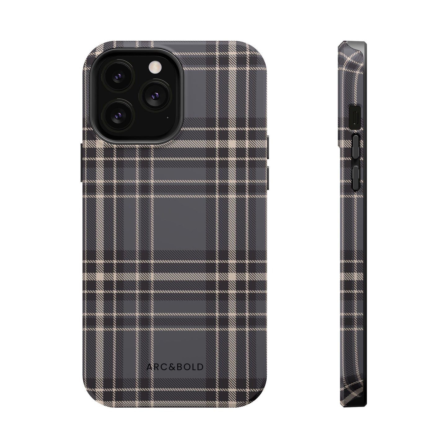 Monochrome Tartan - Magnetic Tough Case - Arc & Bold