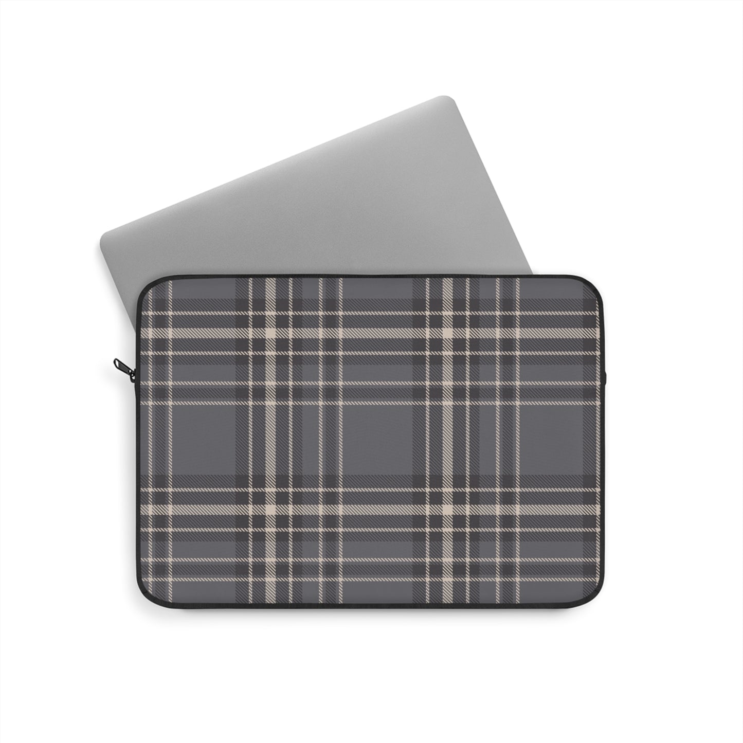 Monochrome Tartan - Laptop Sleeve - Arc & Bold