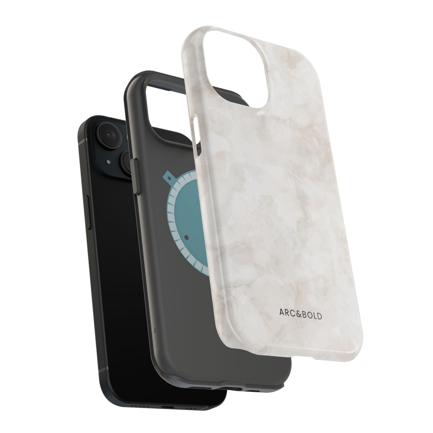 Marble - Magnetic Phone Case - Arc & Bold