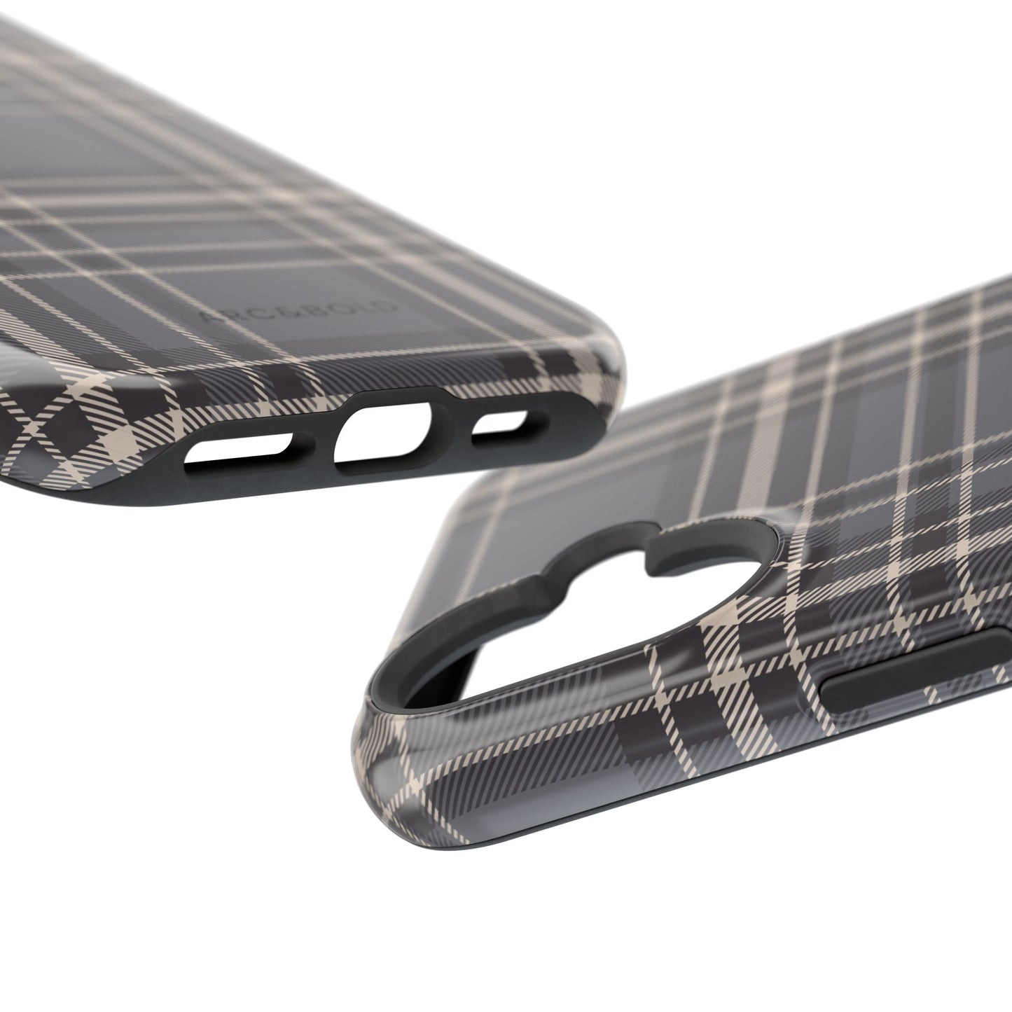 Monochrome Tartan - Magnetic Tough Case - Arc & Bold