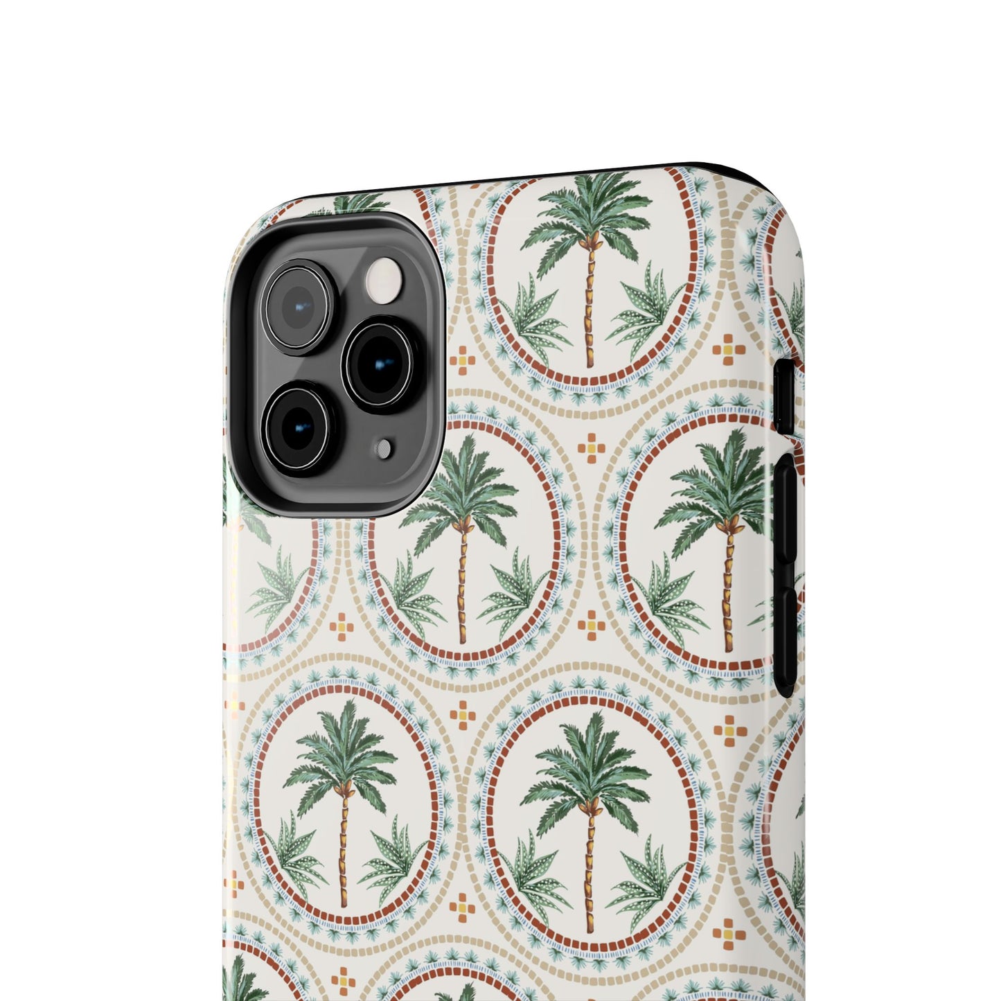 Tropical Tile Palm - Tough Phone Case - Arc & Bold