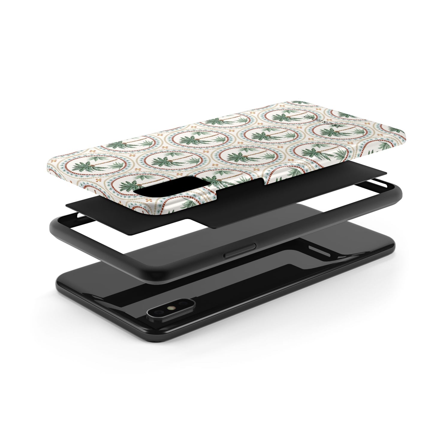 Tropical Tile Palm - Tough Phone Case - Arc & Bold